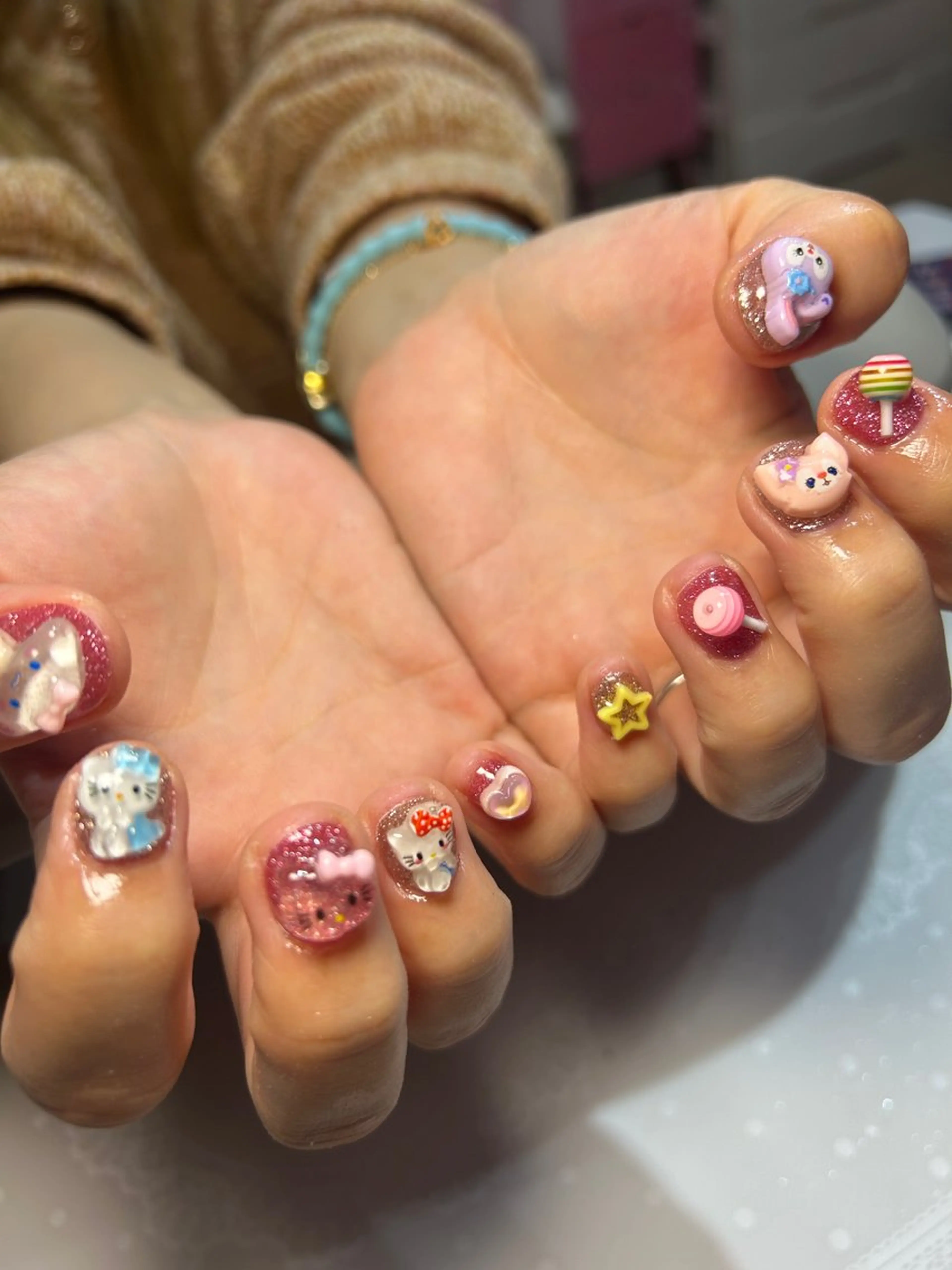 ネイル ハンドネイル りぼんRe:born 🎀のネイルデザイン