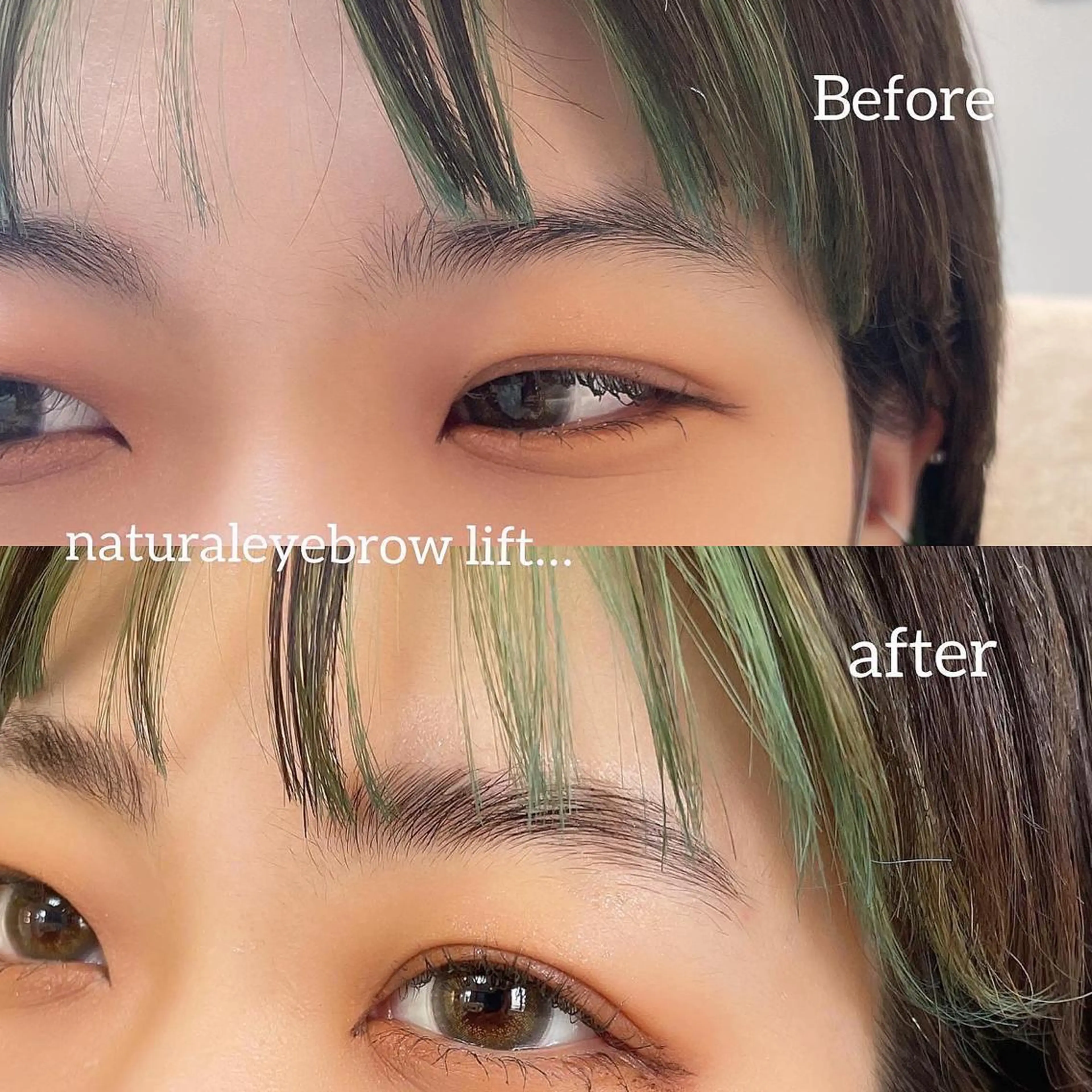 アイブロウスタイリング🧡パーマ、眉カット、シートワックス、間引き、仕上げメイク、自分に合った施術で眉毛を整えます✨の写真