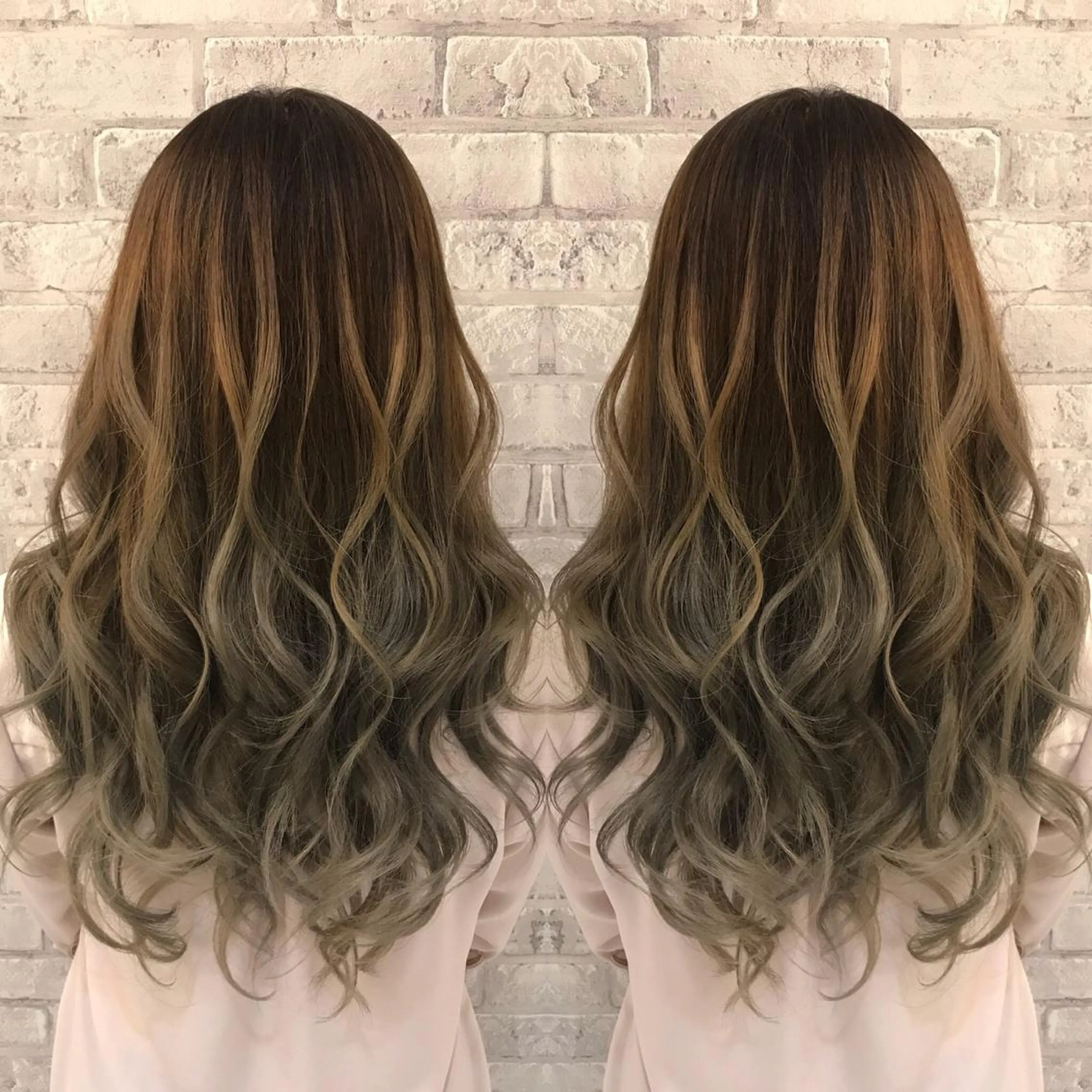 ロング カラー ヘアアレンジ EARTH 越谷店のヘアスタイル