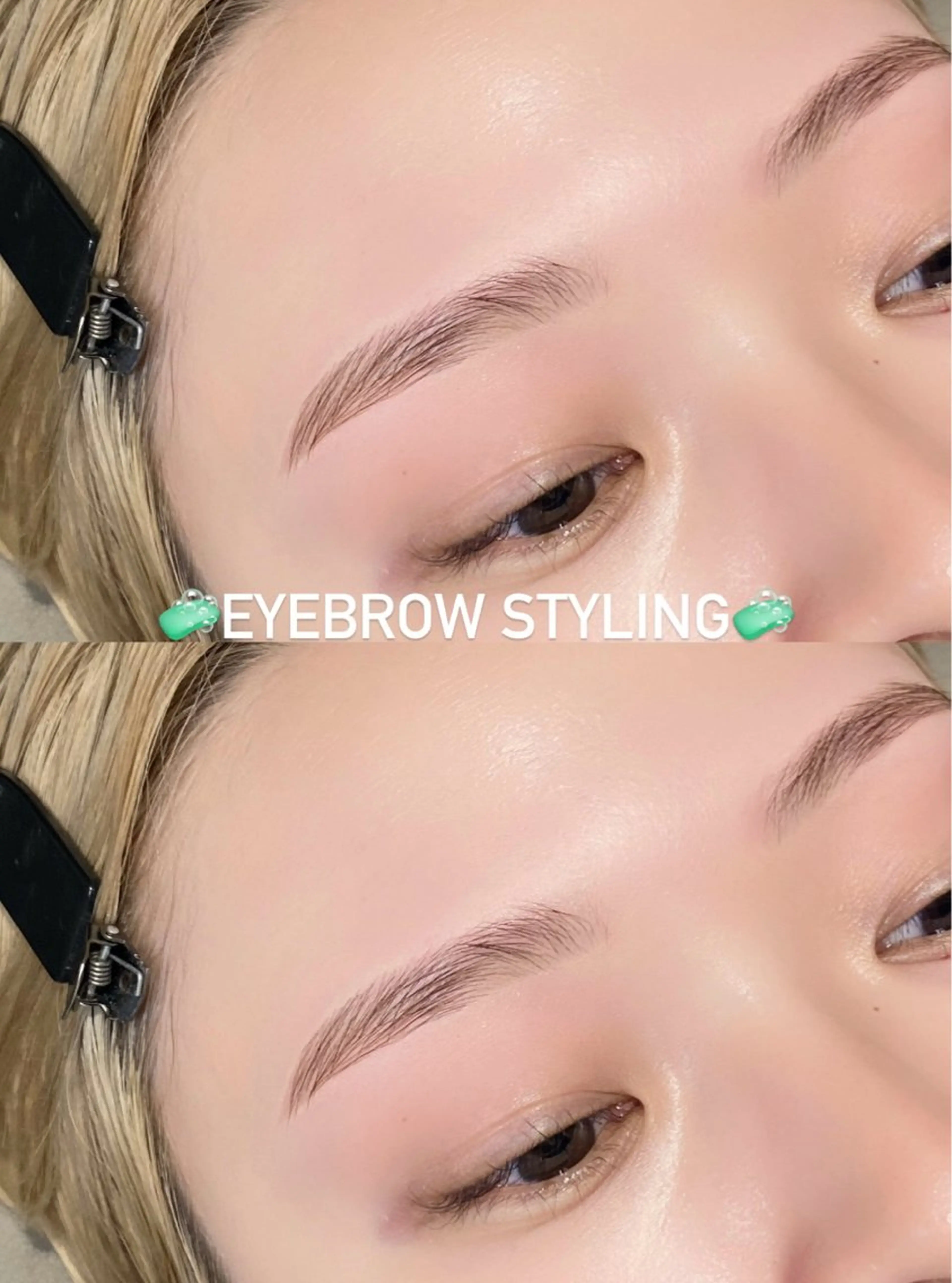 🧼平日限定🧼wax脱毛美眉スタイリング【メイク仕上げ】の写真