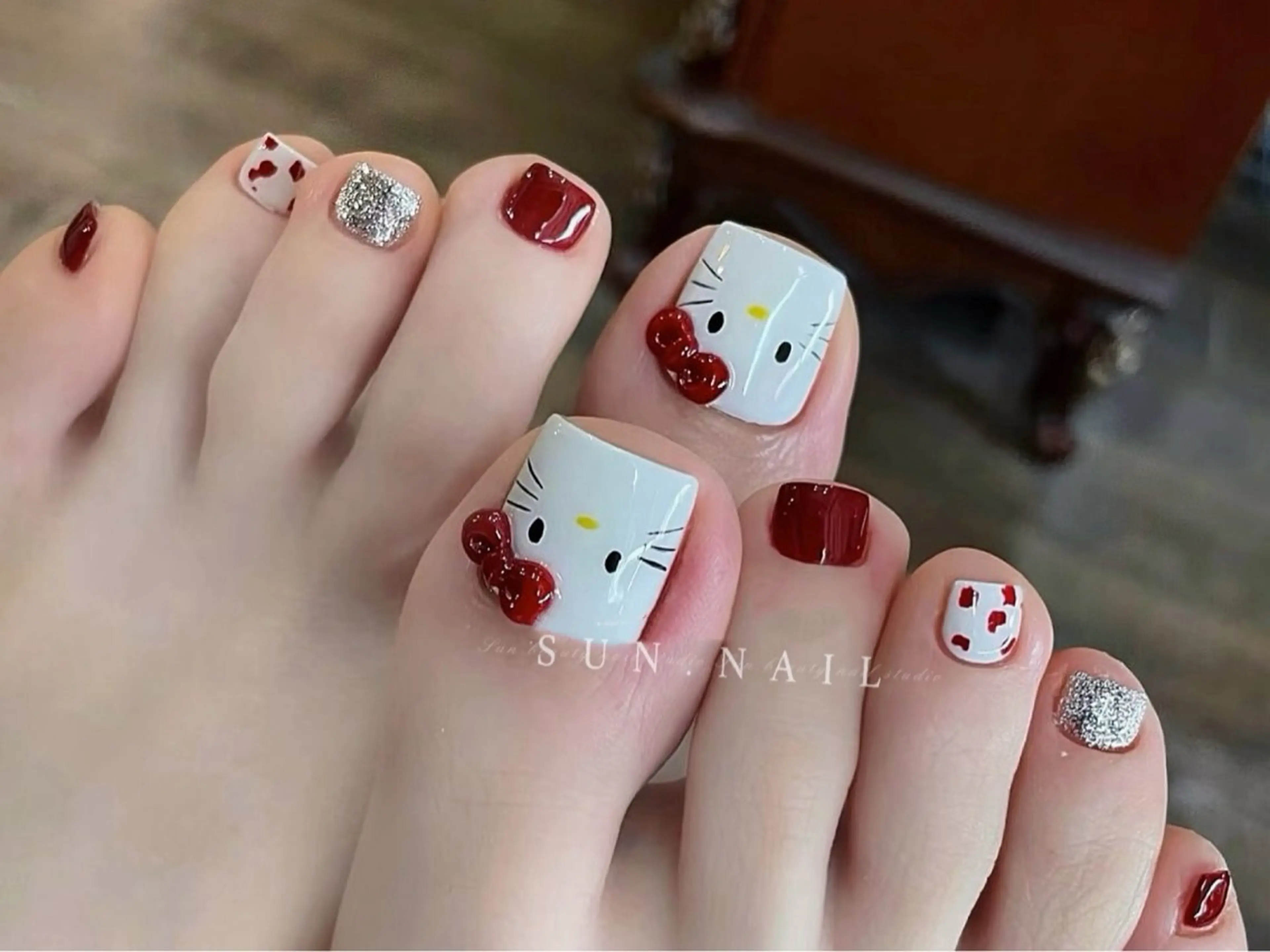 【FOOT】オフ・ケア込み‼️画像持ち込みok 💕120分間デザインやり放題の写真