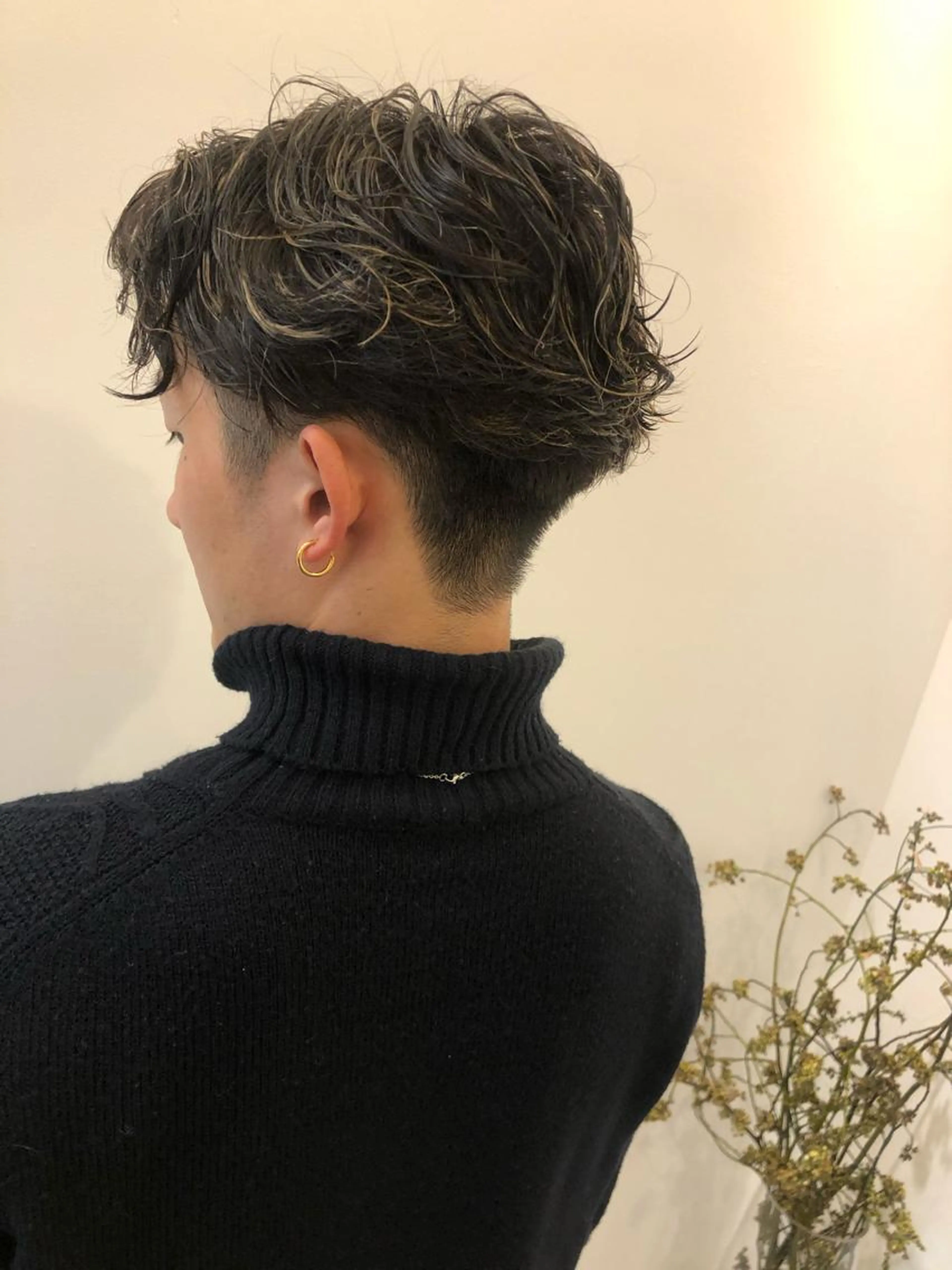 💈メンズスタイル💈カット＋パーマ＋ハイライト（ブリーチ有）＋オンカラーの写真