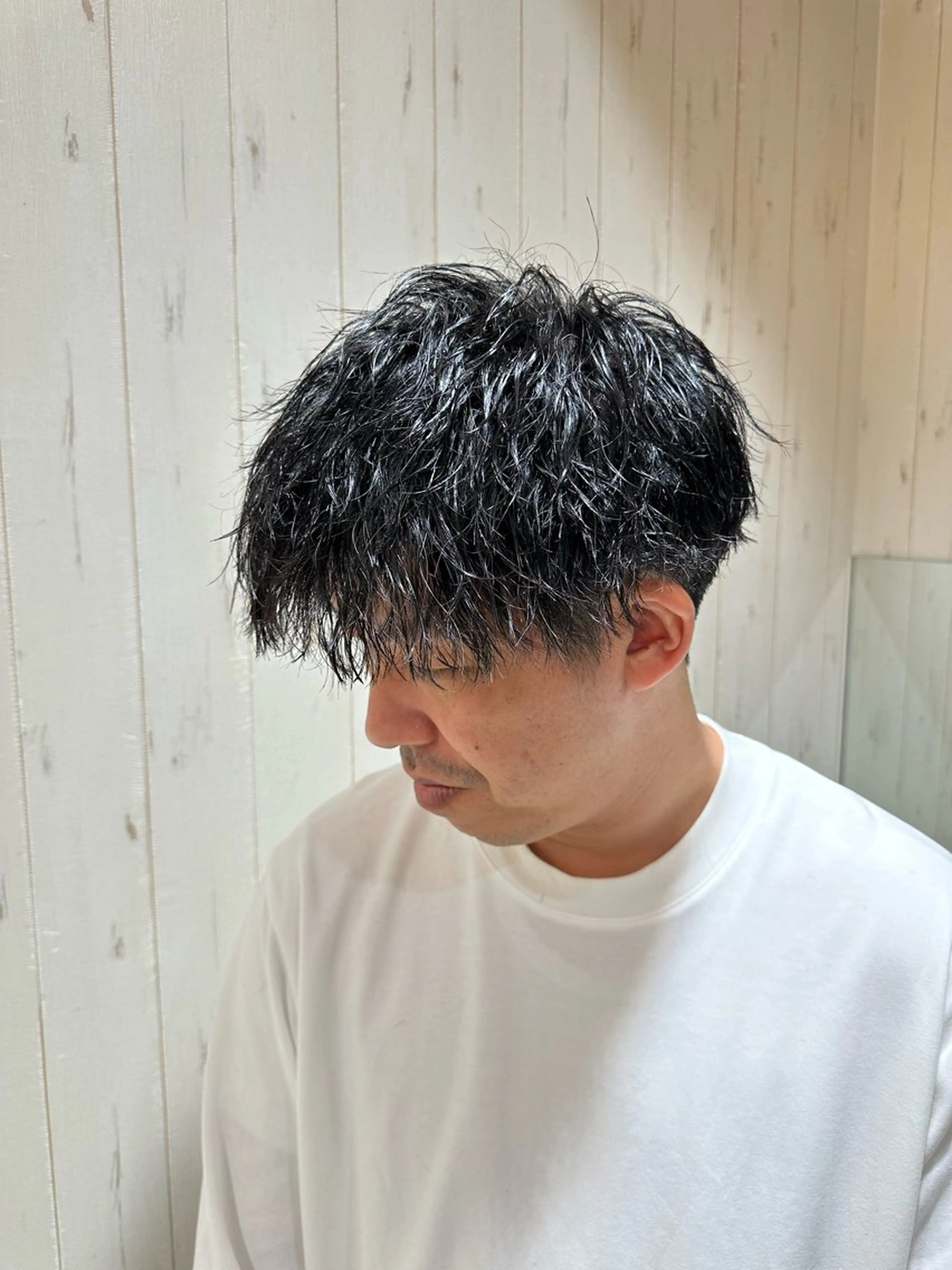 ショート パーマ 中嶋 紘夢のヘアスタイル