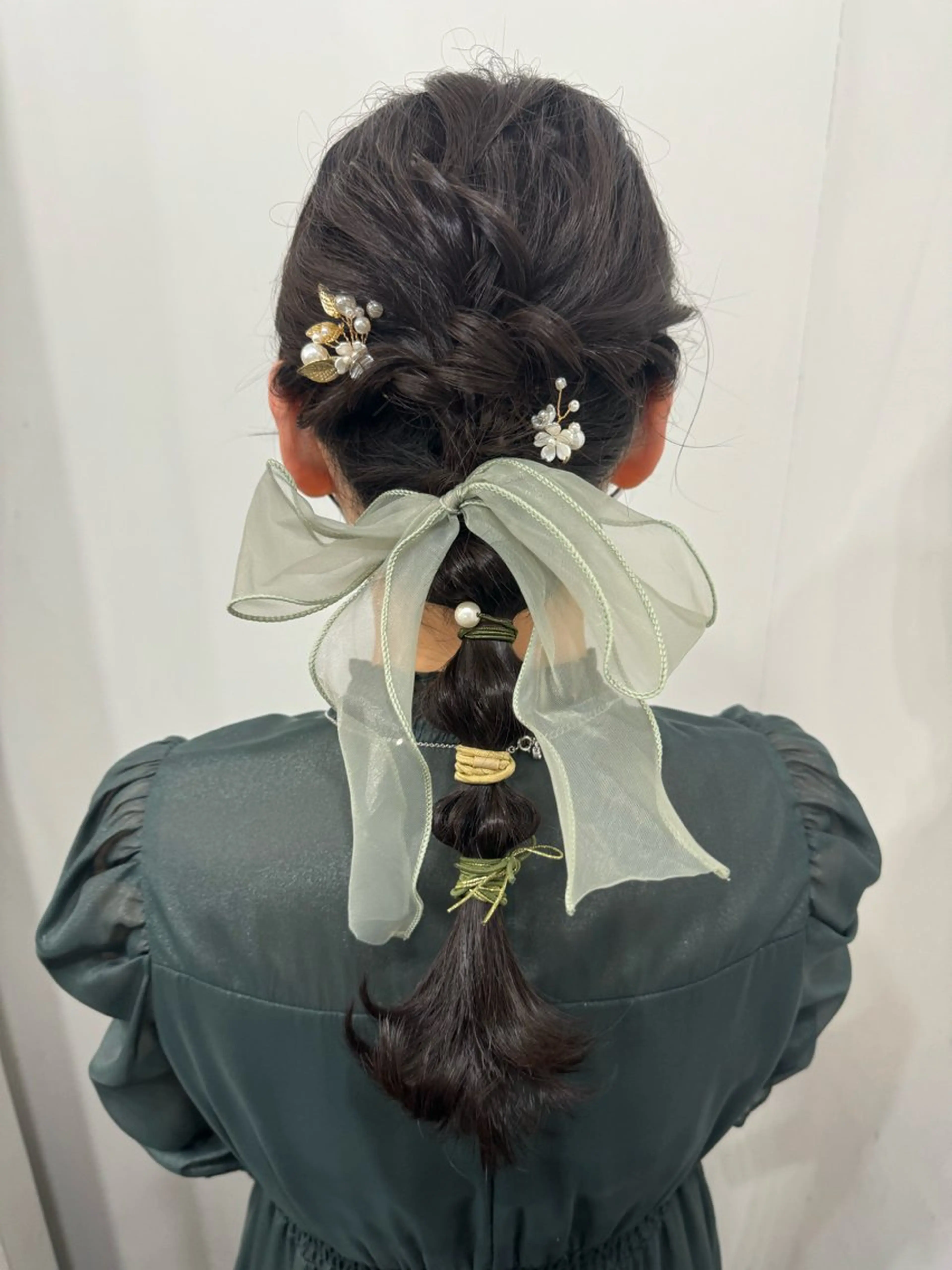 ロング ヘアアレンジ 結婚式・ブライダル 🌷名駅／髪質改善 ヘアセット/モネ🌷のヘアスタイル