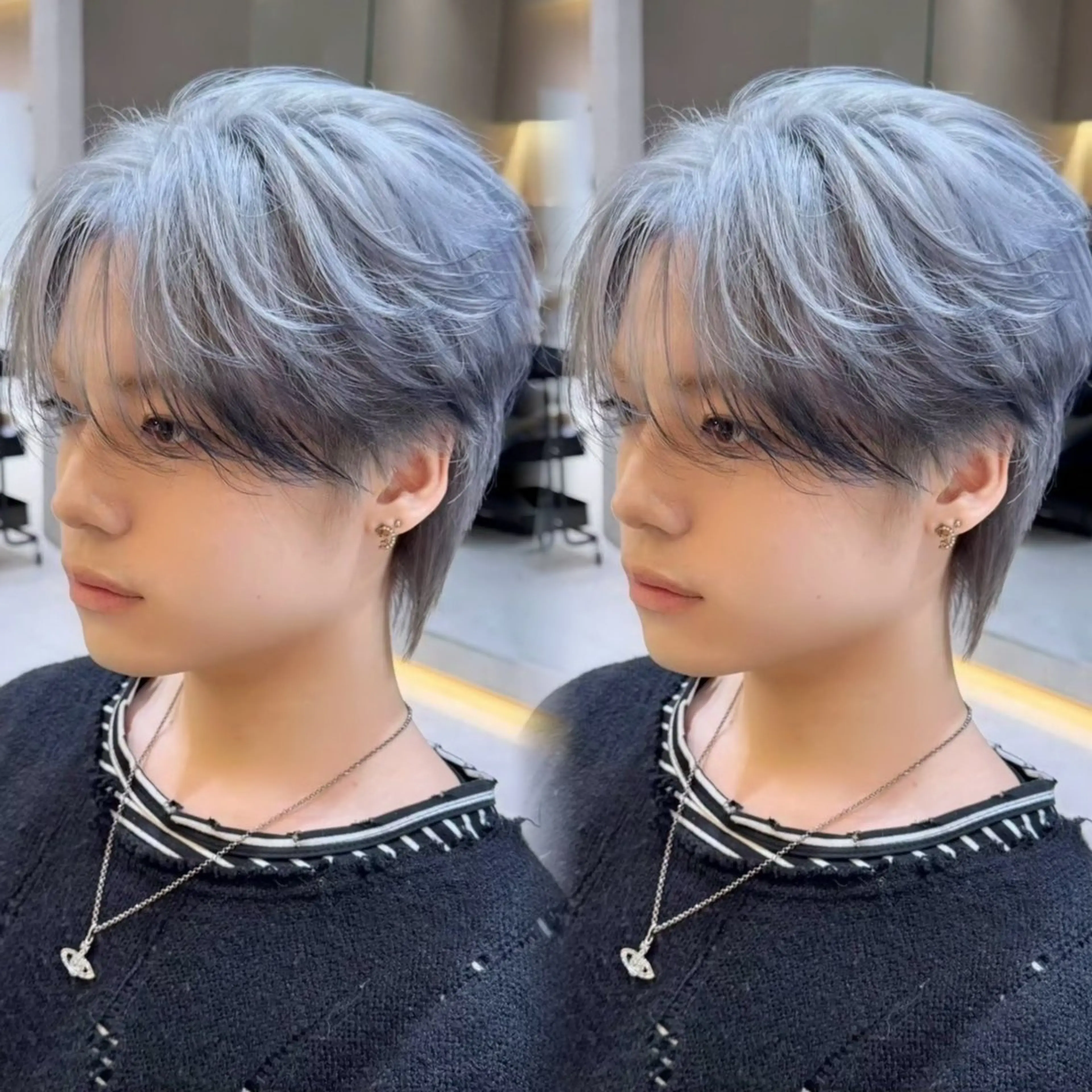 men'sカット＋カラー＋1STEP髪質改善TRの写真