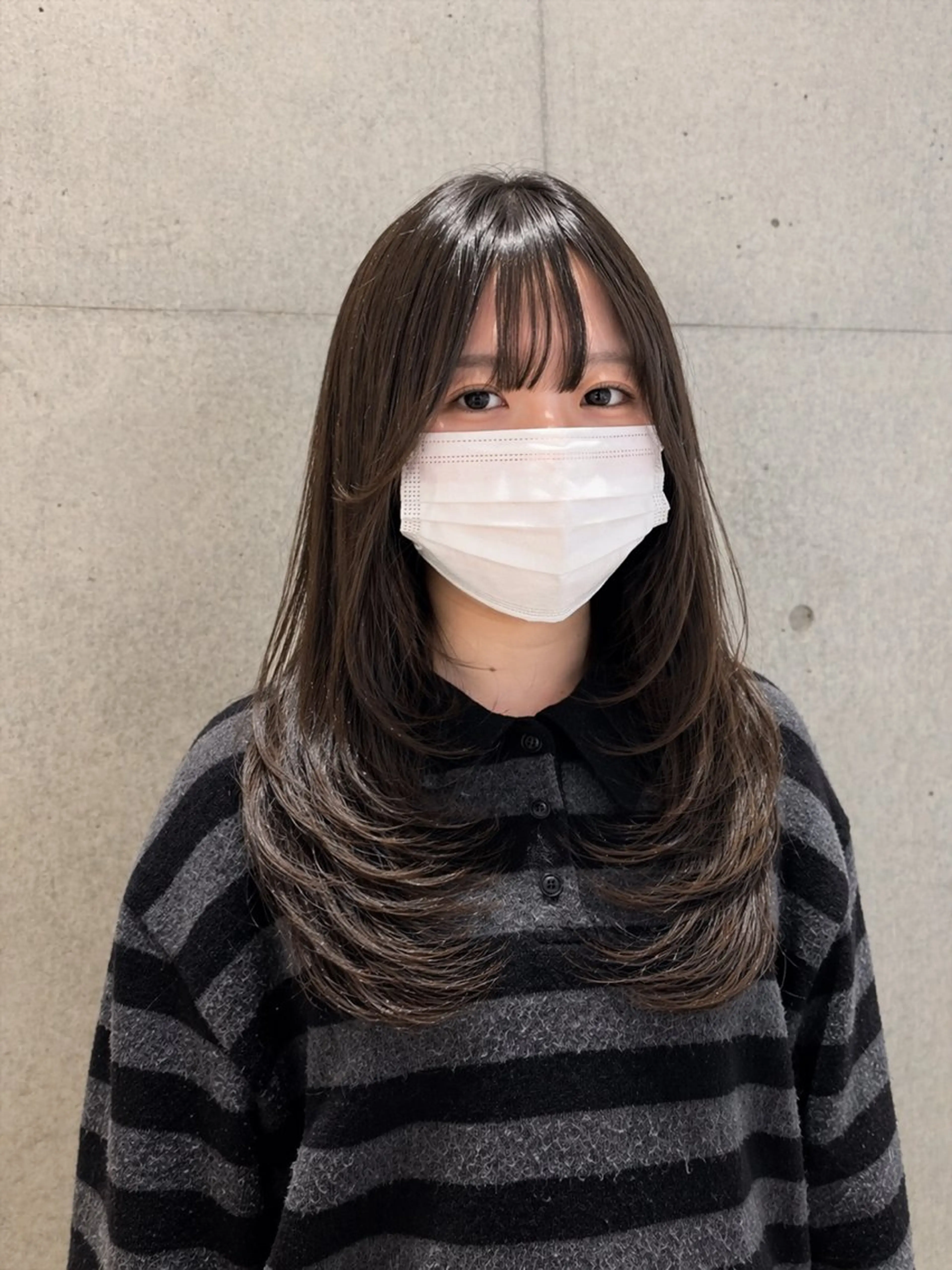 ロング カット 南 菜花のヘアスタイル