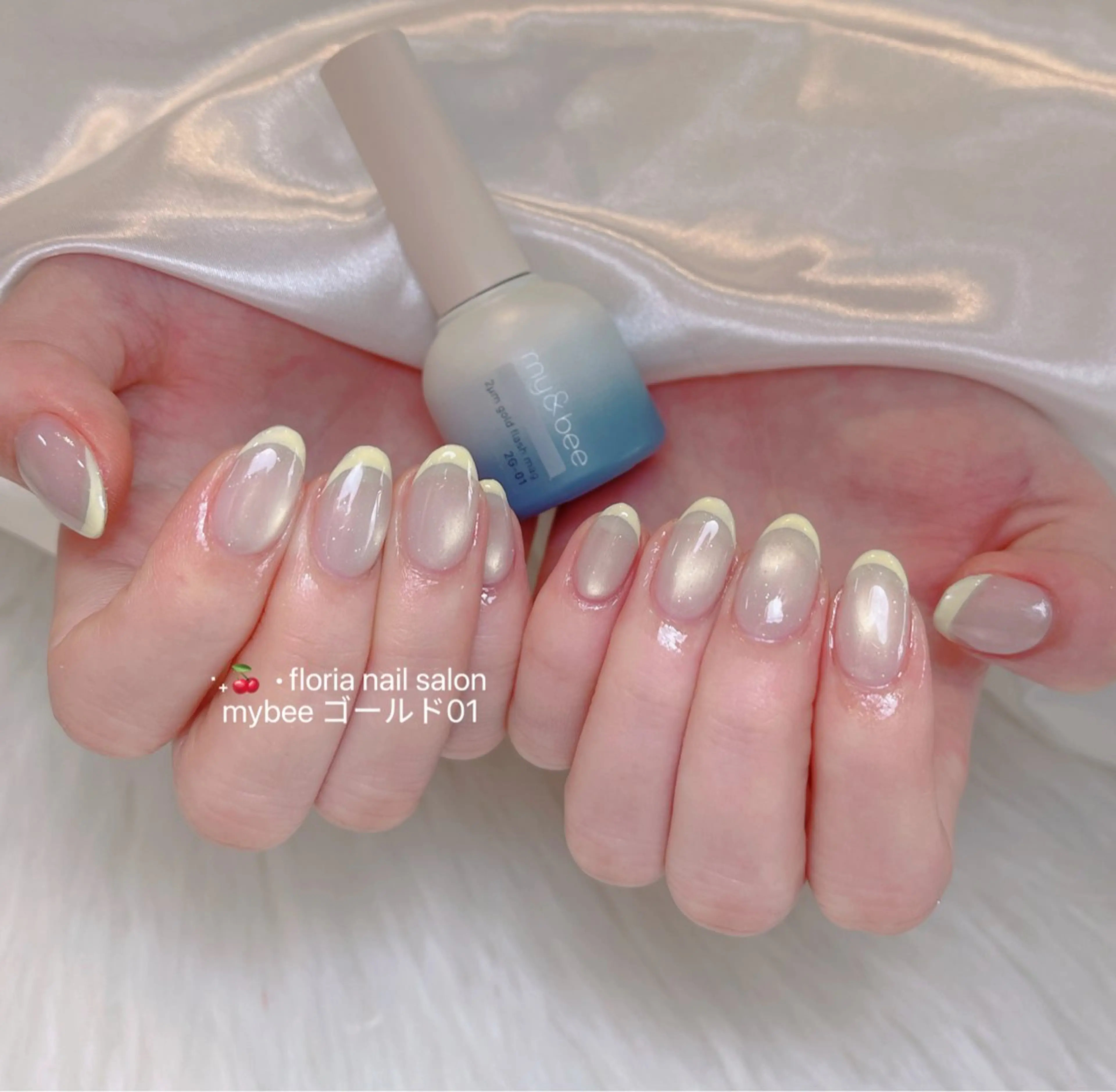 ネイル アートネイル 桜ネイル フレンチネイル ハート 韓国ネイル Floria nail salonのネイルデザイン