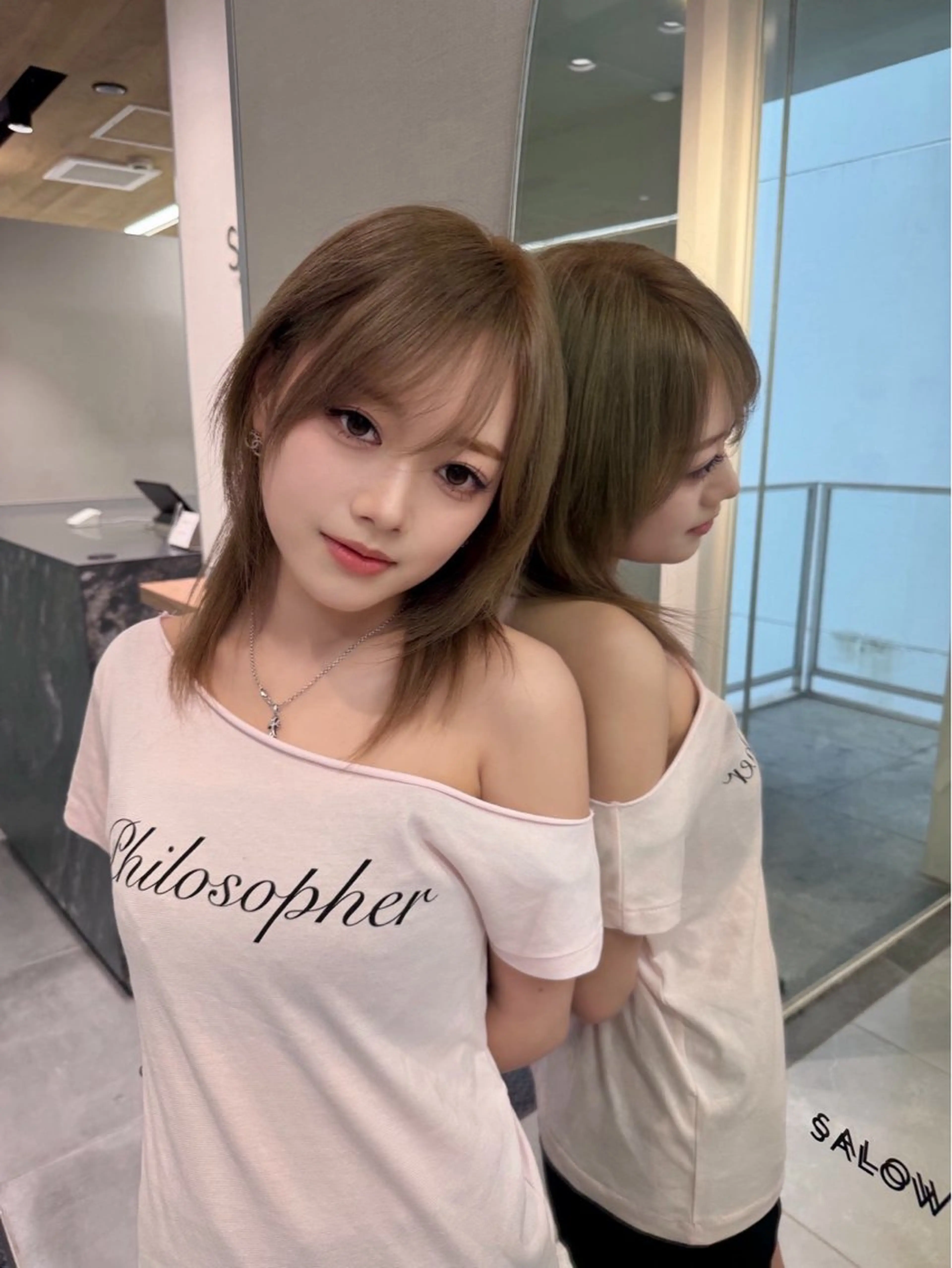 ミディアム カット ヘアカラー トリートメント ‎🤍髪質改善‎🤍 ‎ViVIE🤍のヘアスタイル