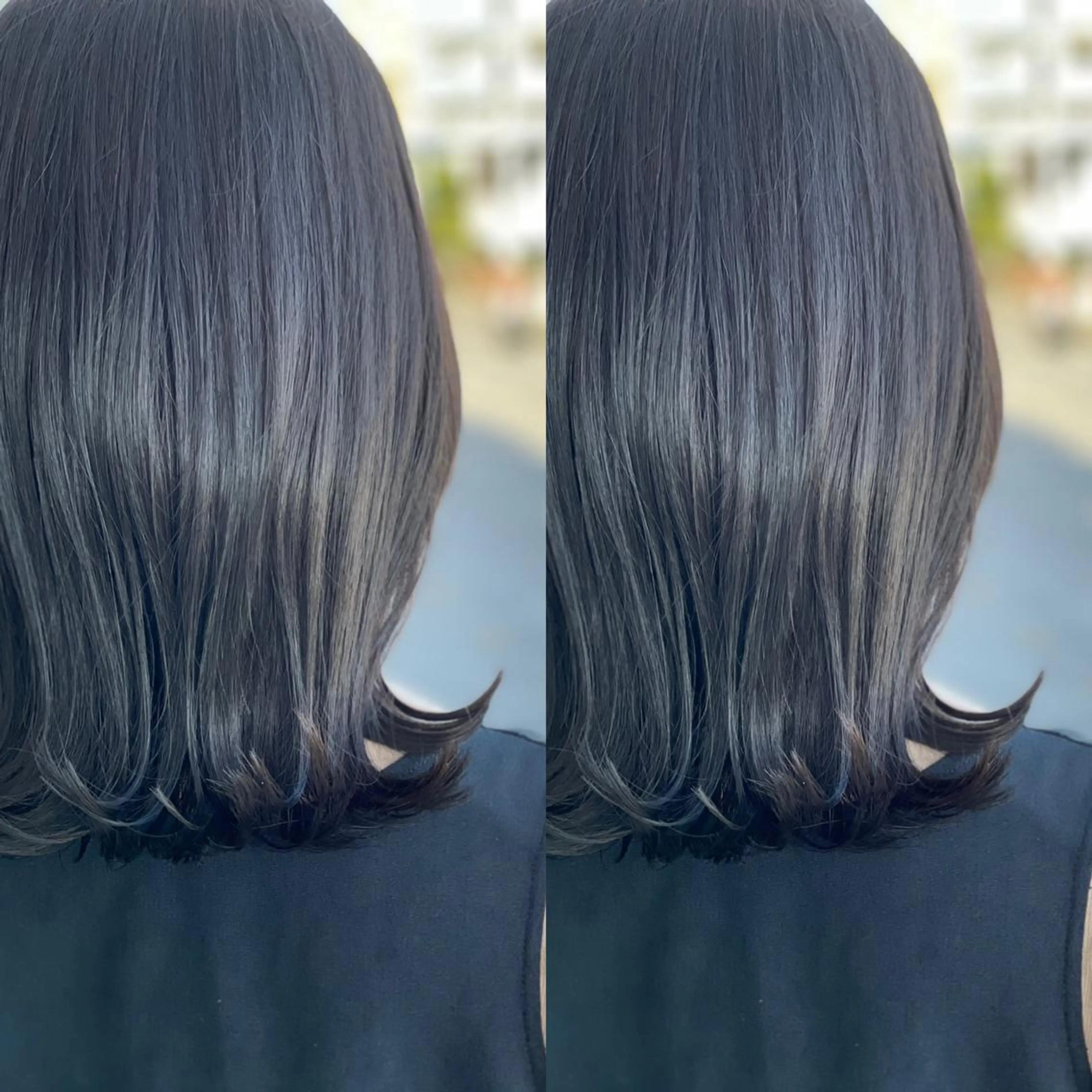 セミロング カラー Snaly カラー特化ページのヘアスタイル