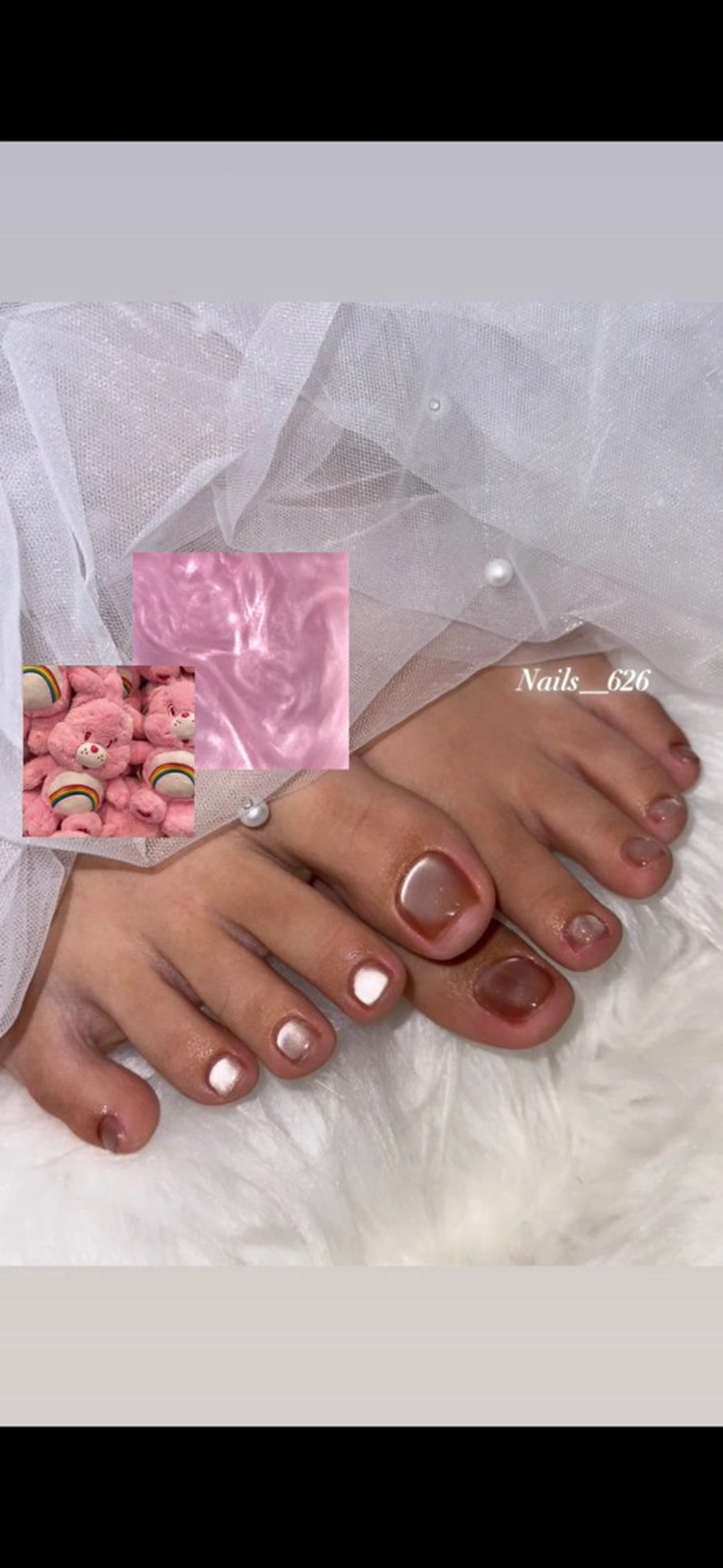 フットワンカラーnail💅✨(フットバス付き)オフありの写真