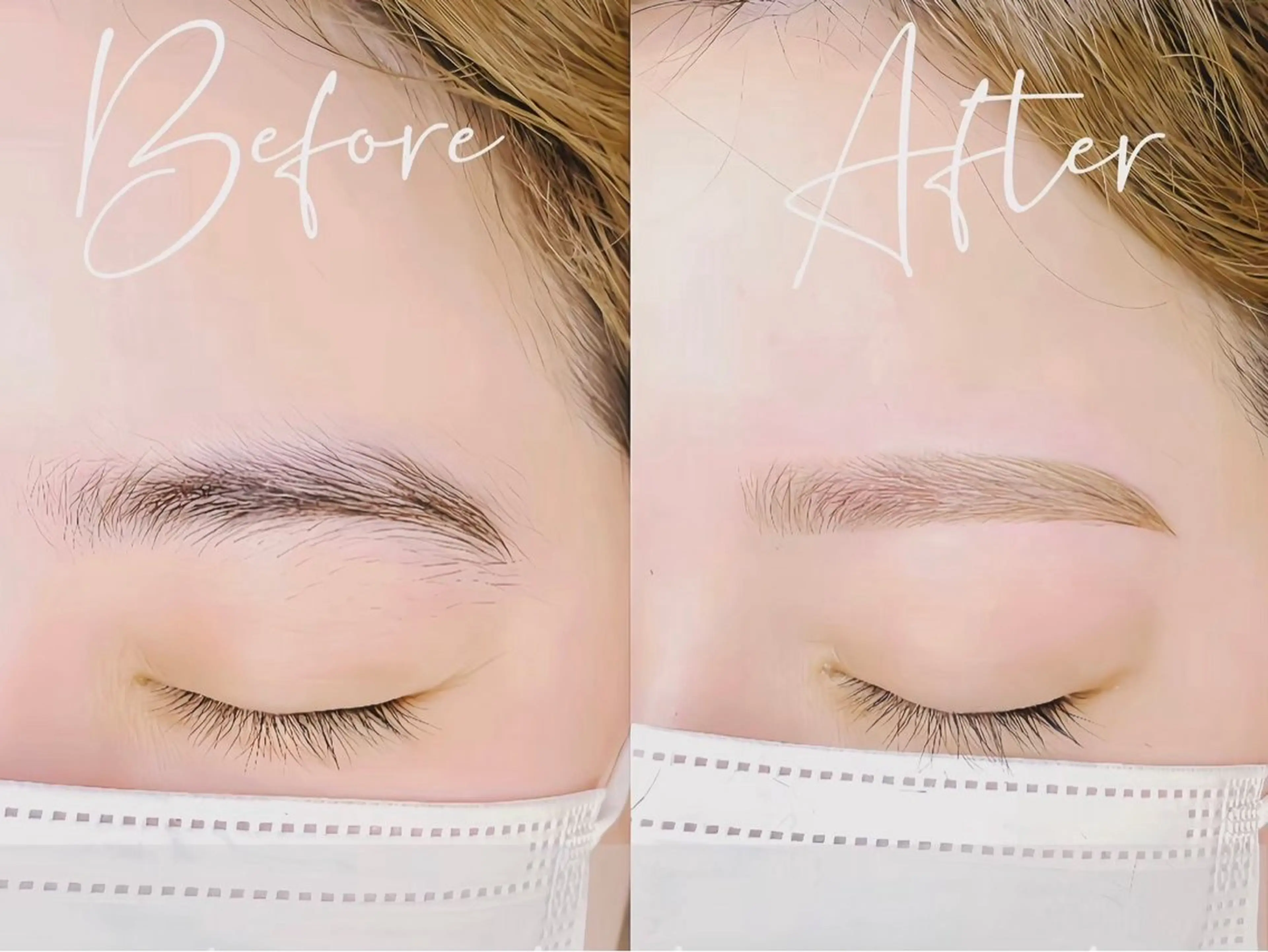 眉毛waxスタイリング＋間引き（メイク込）現金のみの写真