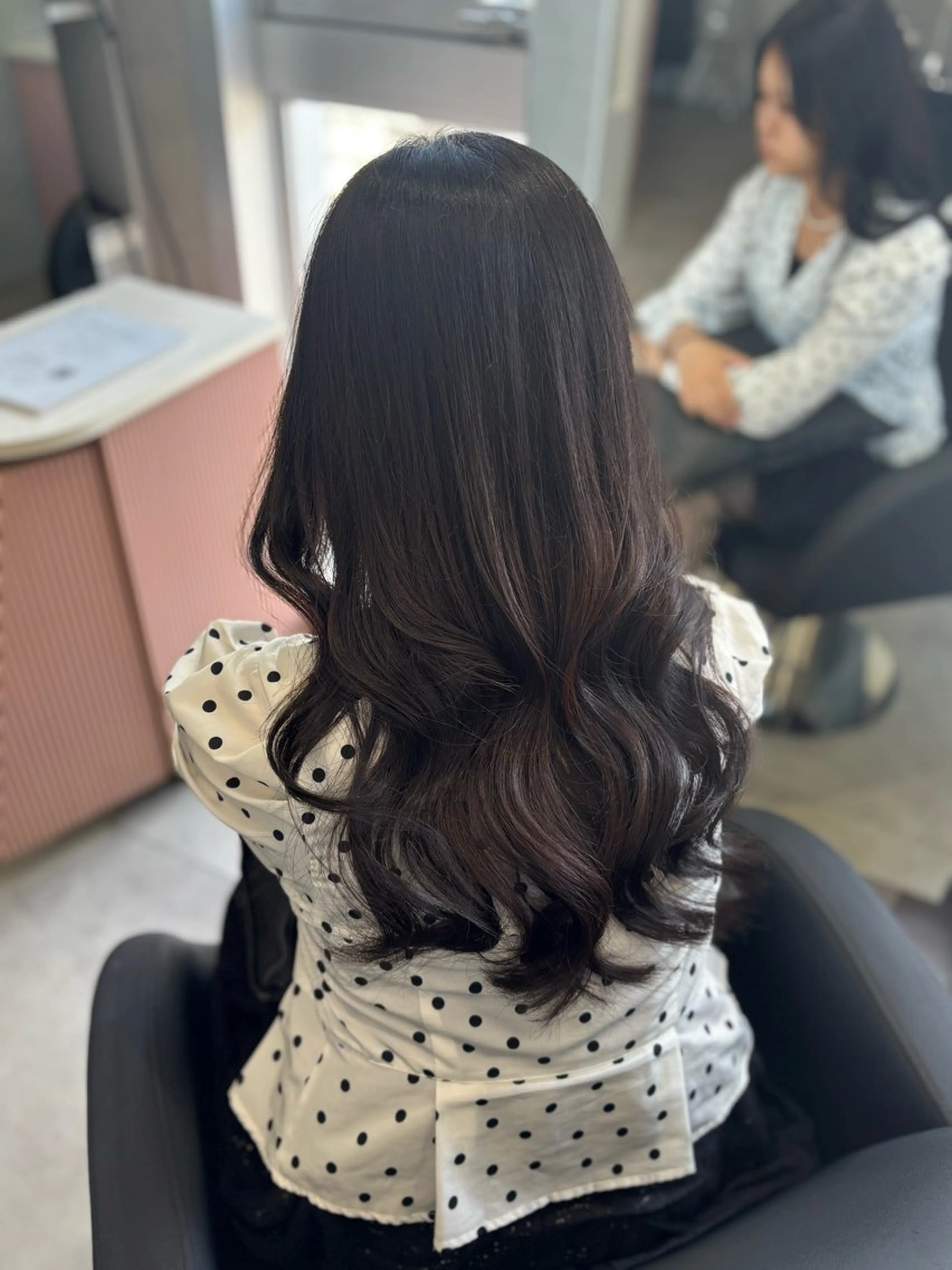 セミロング カラー セミロングパーマ カット ヘアカラー 顔周り🌸ジエクト 🌸濱吉優希🌸のヘアスタイル