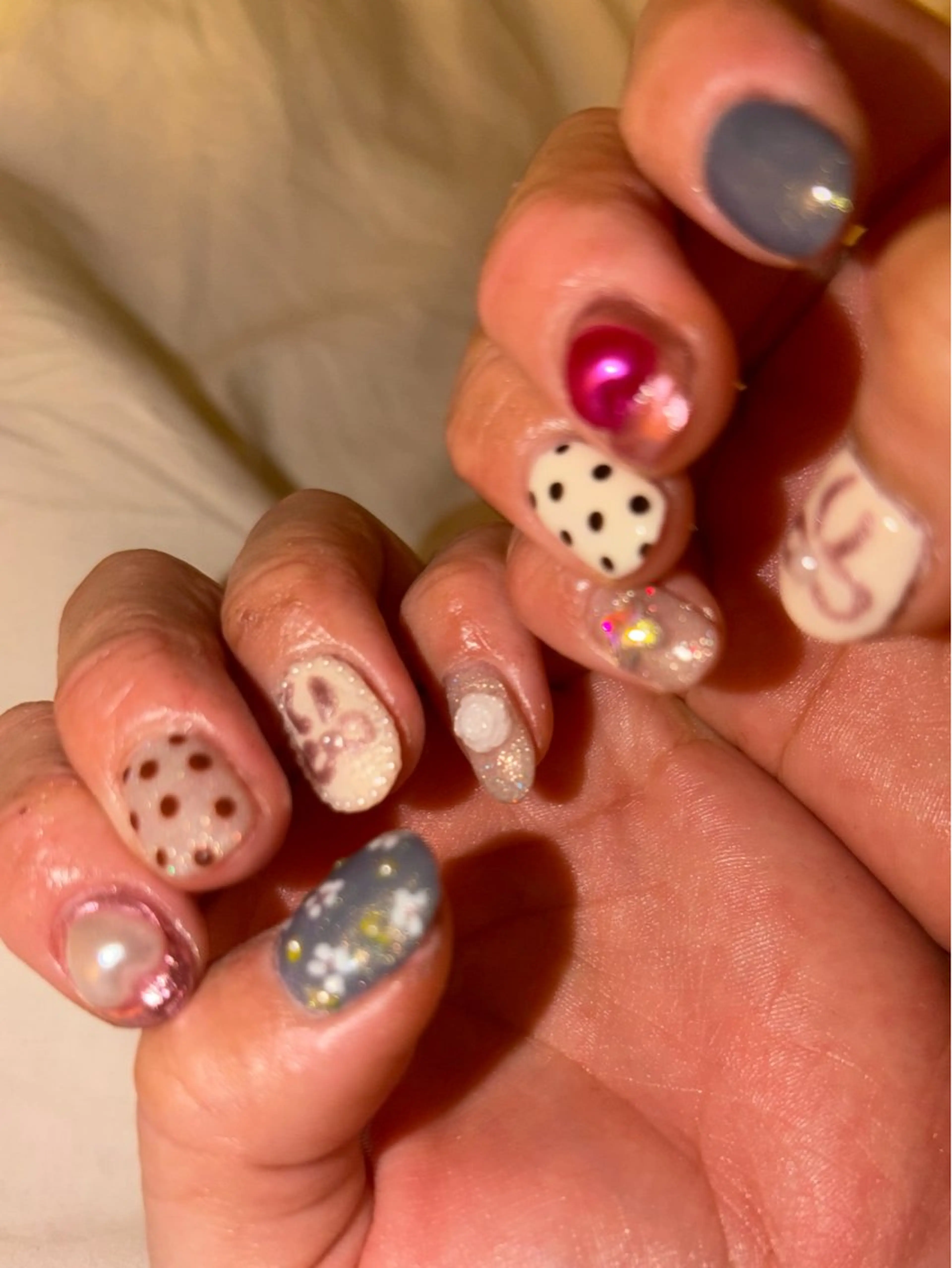 ネイル ハンドネイル ハイトーン/ ネイル💅まりなのヘアスタイル