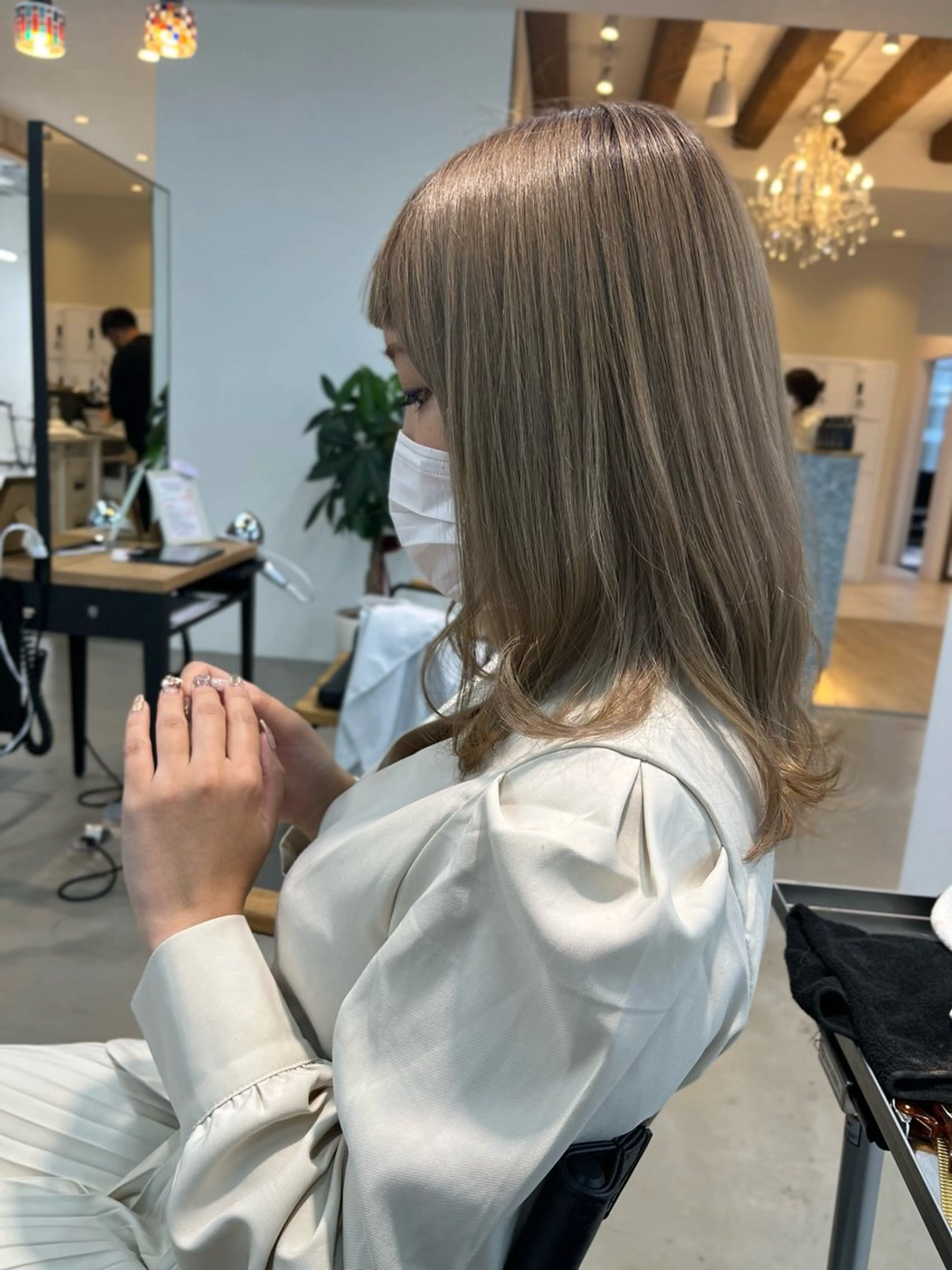 セミロング ツハショウヘイ #浜松#浜名区のヘアスタイル