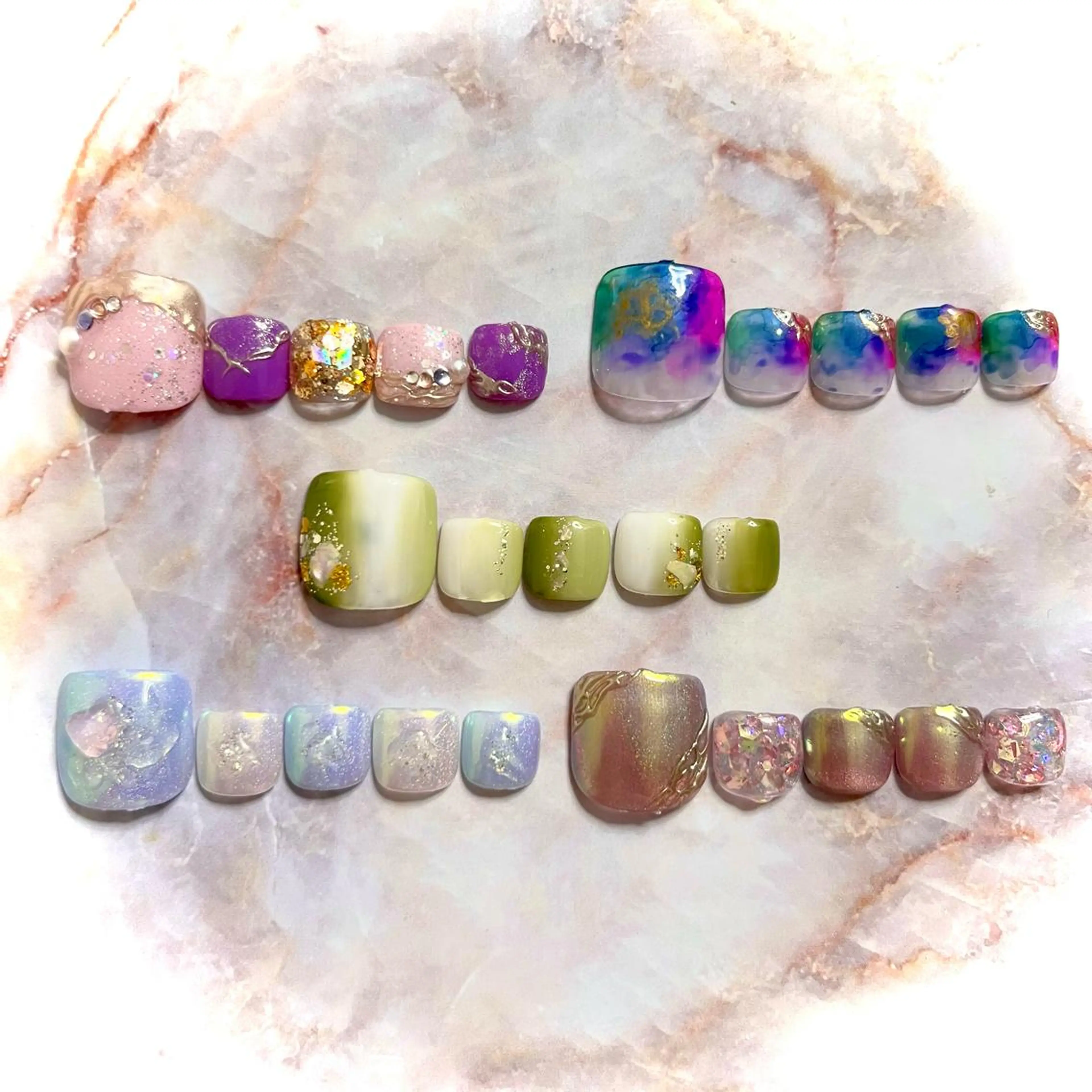 ネイル フットネイル 森 まりなのネイルデザイン