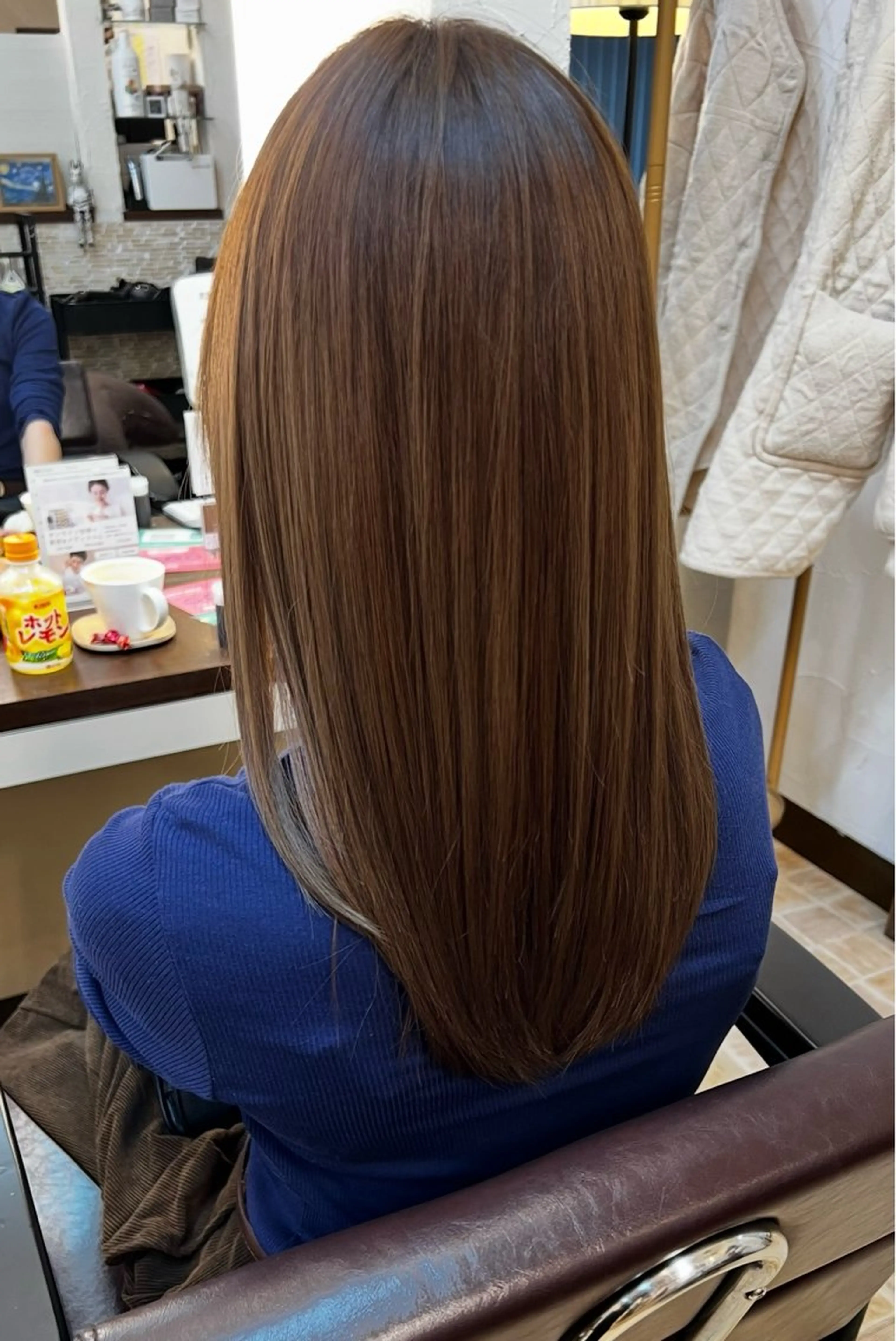 ロング カラー 石野 しおりのヘアスタイル