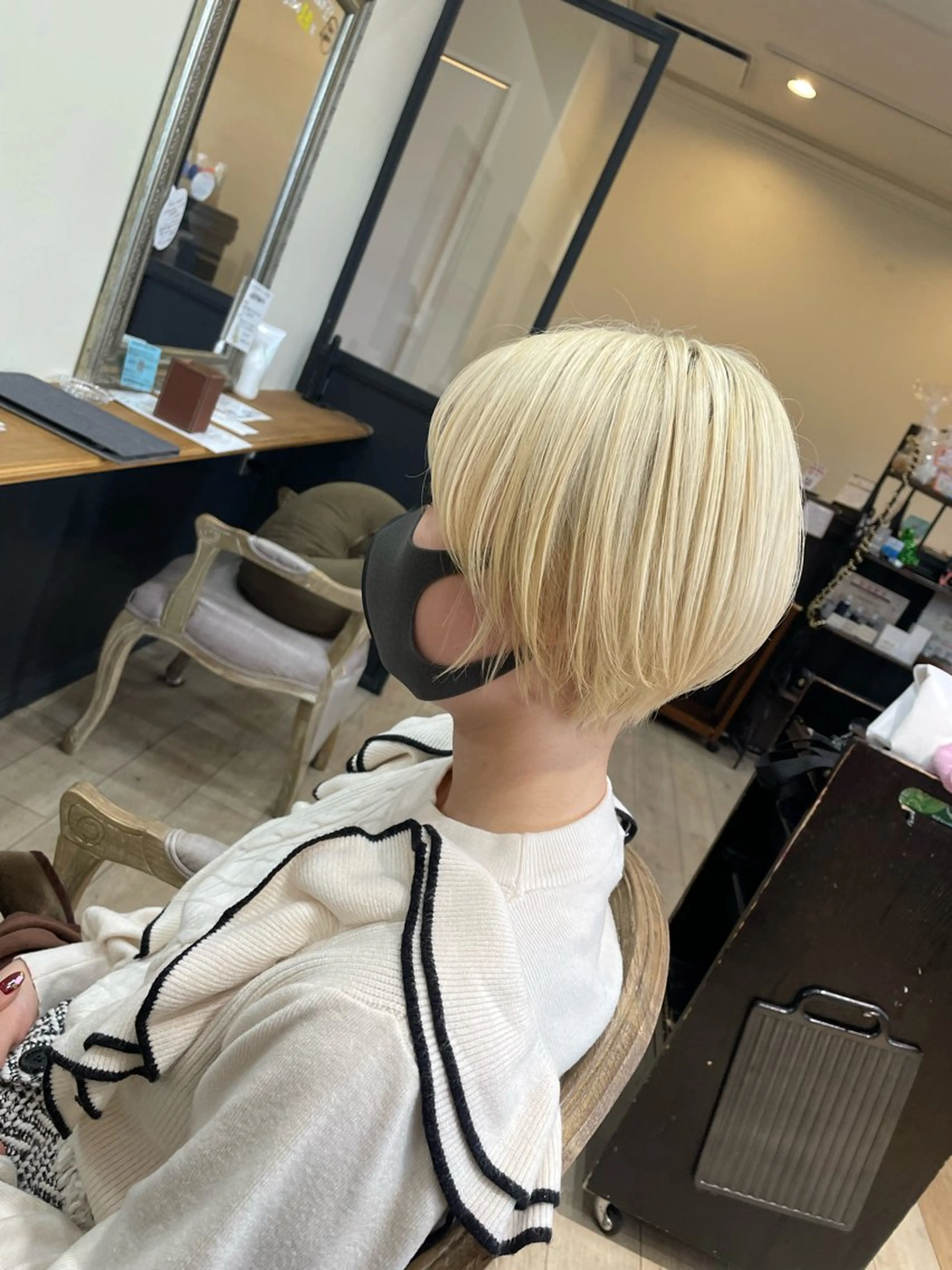 ショート くびれヘア ショートヘア 亀川蓮 Agu hairのヘアスタイル