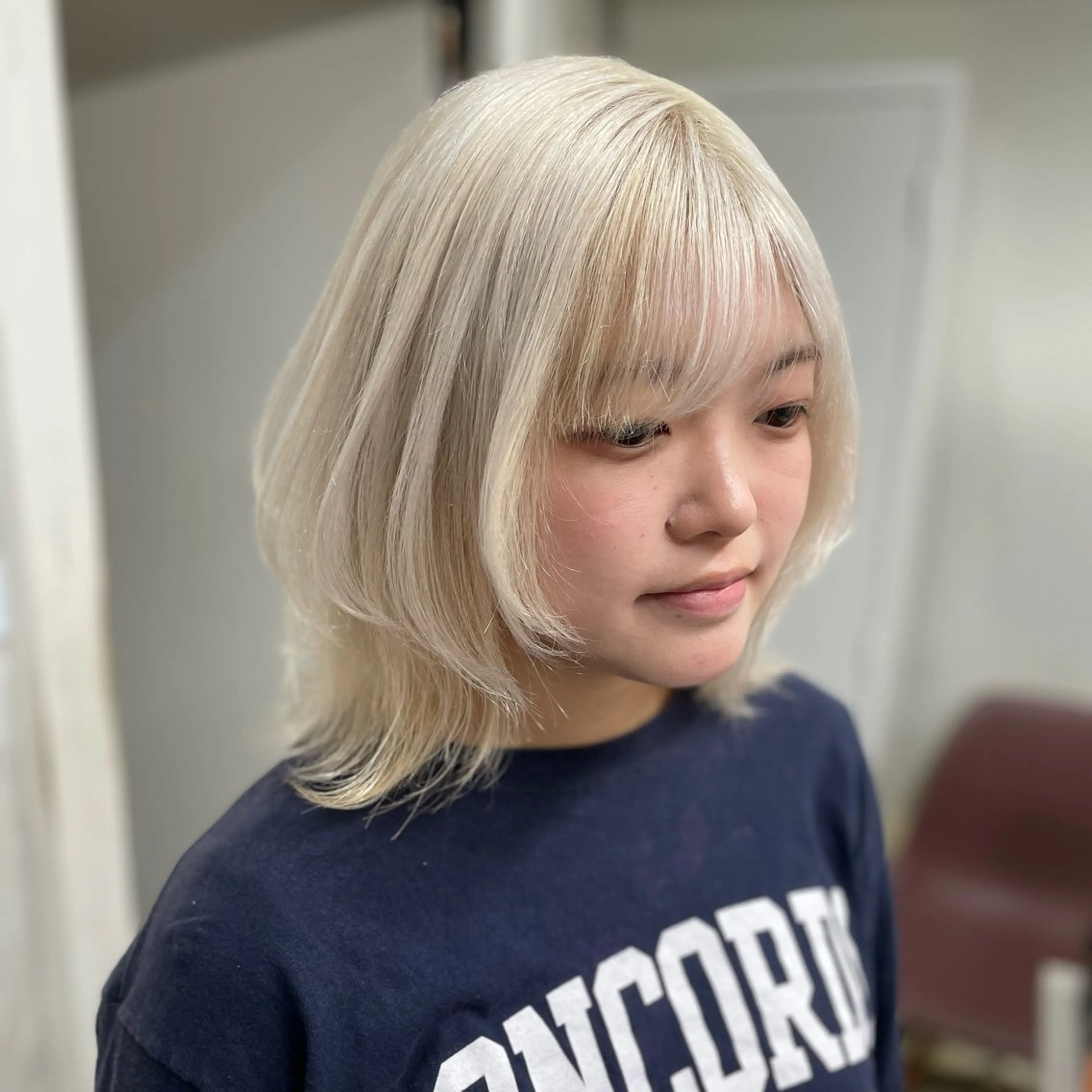 ミディアム ヘアカラー トリートメント 🌟ハイトーン/ボブ /RYOJU🌟のヘアスタイル