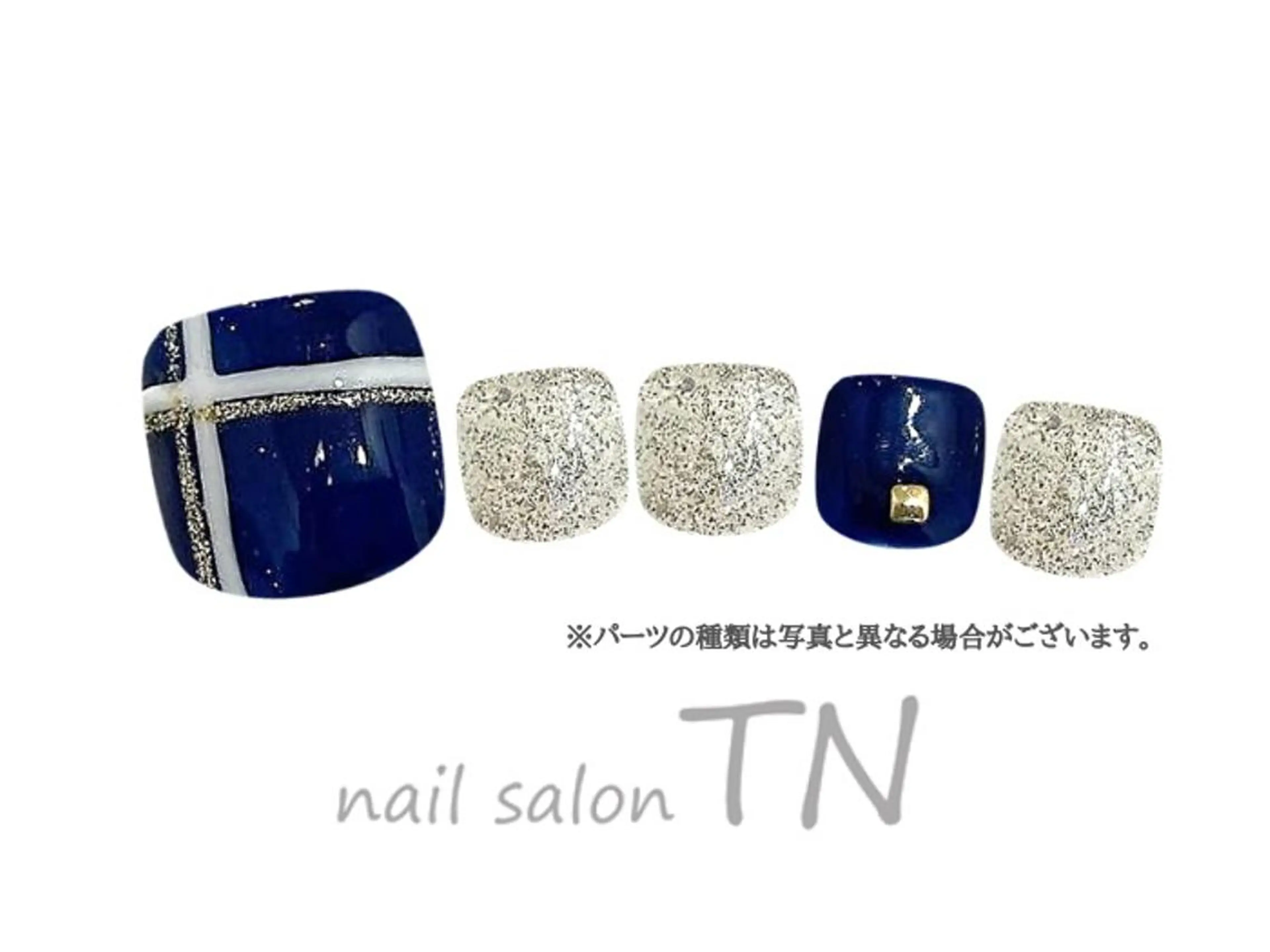 ミディアム フットネイル 中島 実穂のネイルデザイン