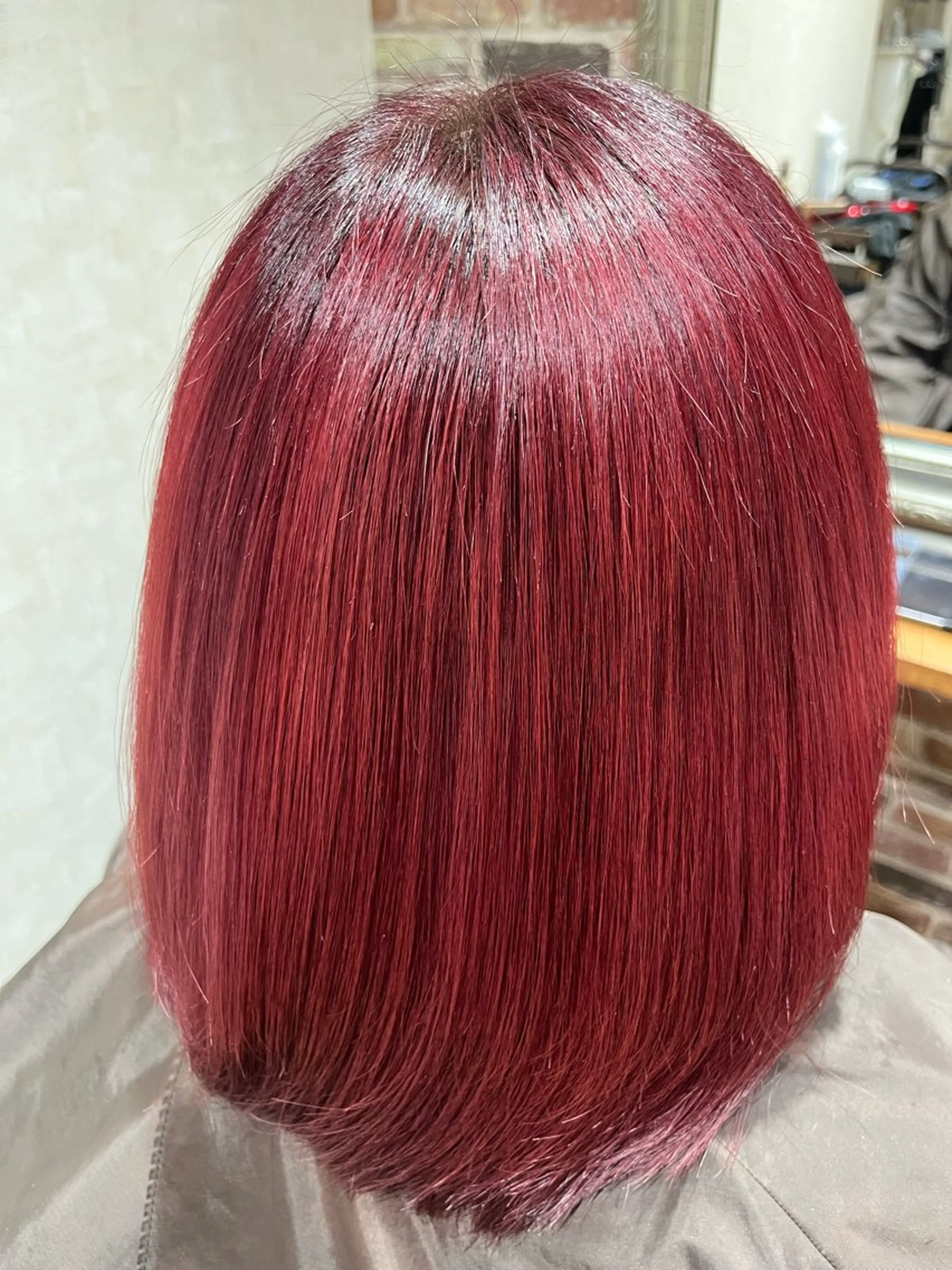 ミディアム カラー ブリーチ ヘアカラー 髪質改善 石崎廉のヘアスタイル