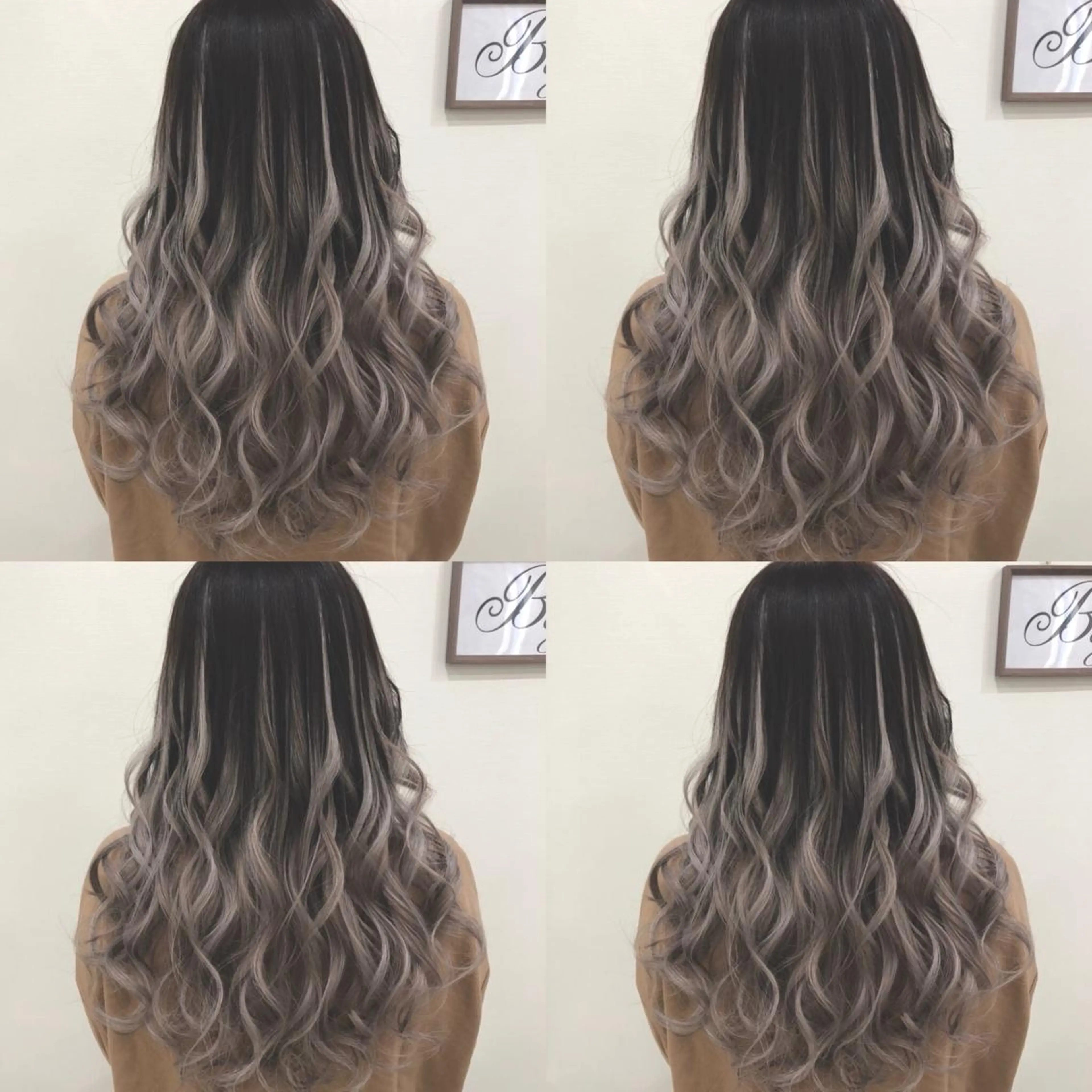 ロング カラー シールエクステ バレイヤージュ エクステ レイヤーカット 🌷MAYU 🌷のヘアスタイル