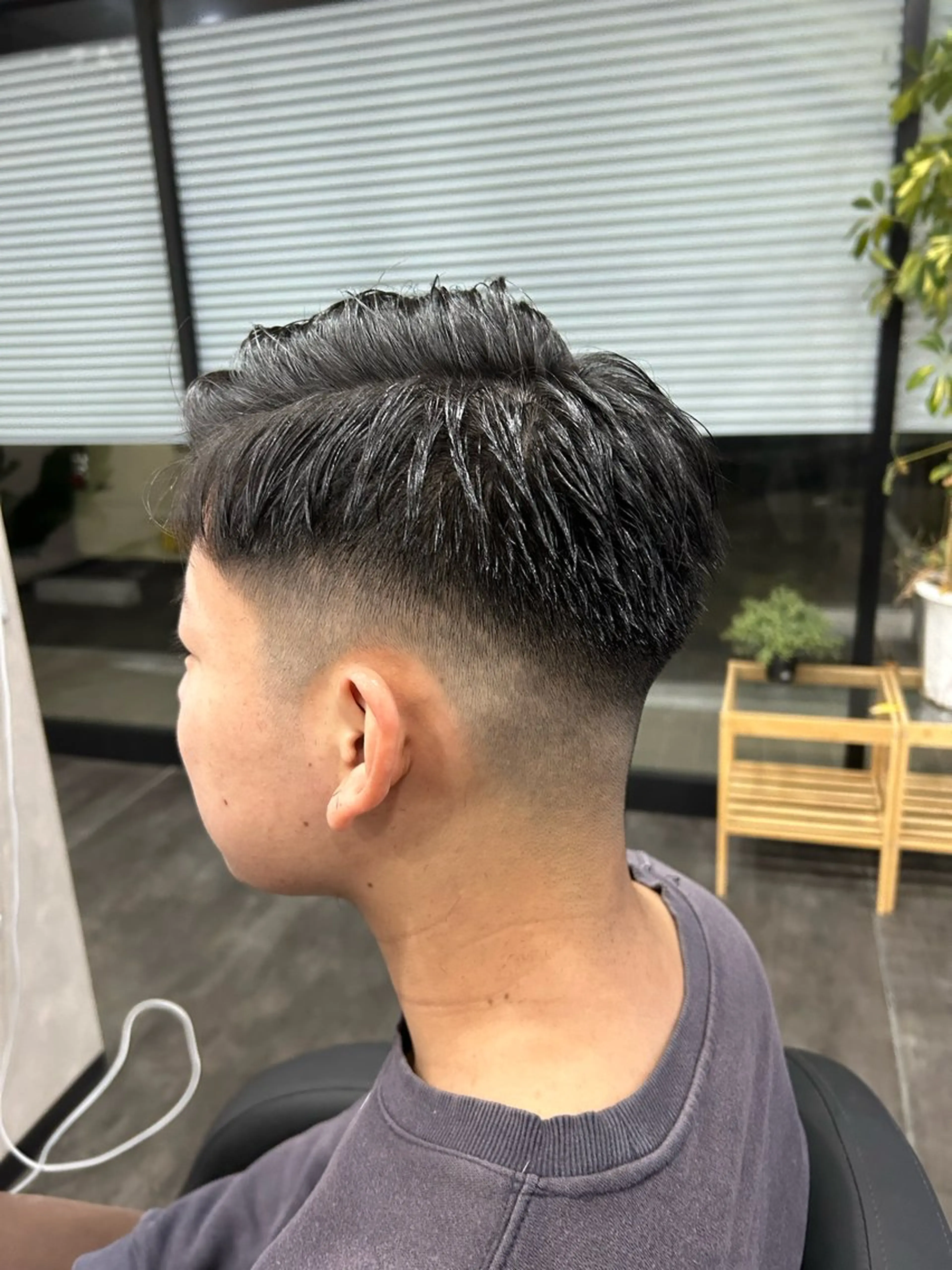 ショート メンズ フェードカット Seaツイスト/ ユウガのヘアスタイル