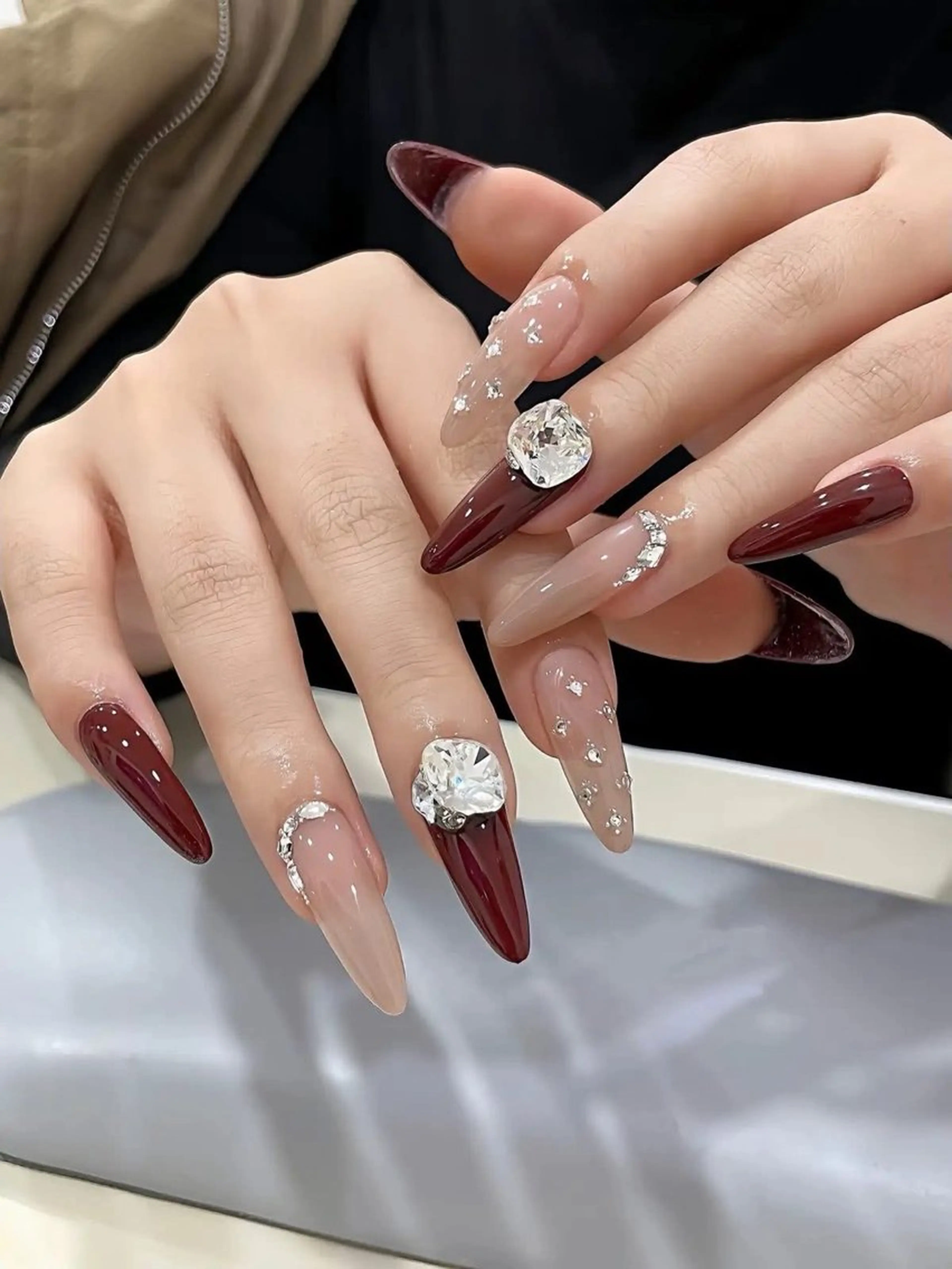 ネイル チークネイル フットネイル フレンチネイル グラデーション 韓国ネイル YUKI NAILのネイルデザイン