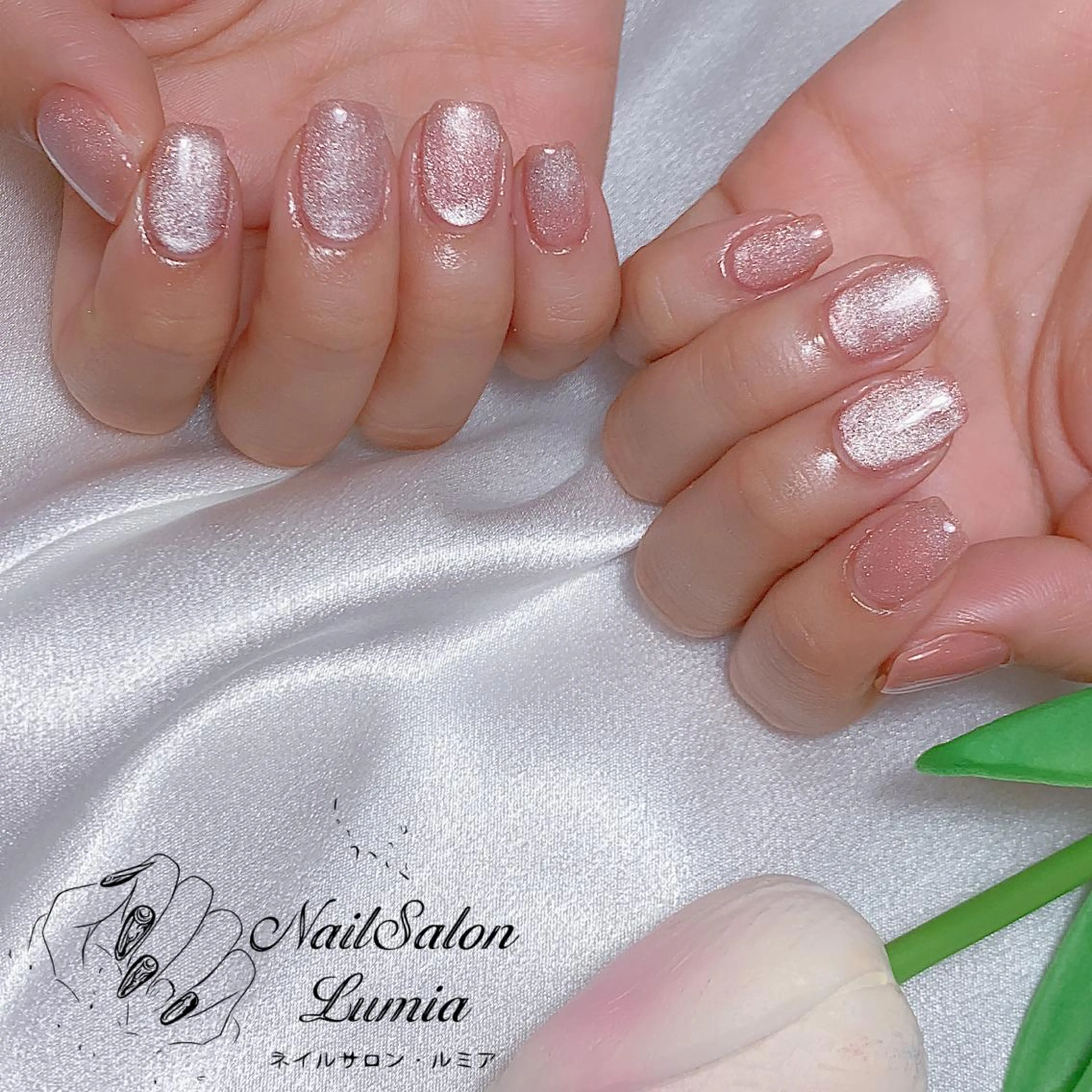 ネイル マグネットネイル ワンカラーネイル ハンドネイル ネイルサロン ルミア Lumia 店長のネイルデザイン