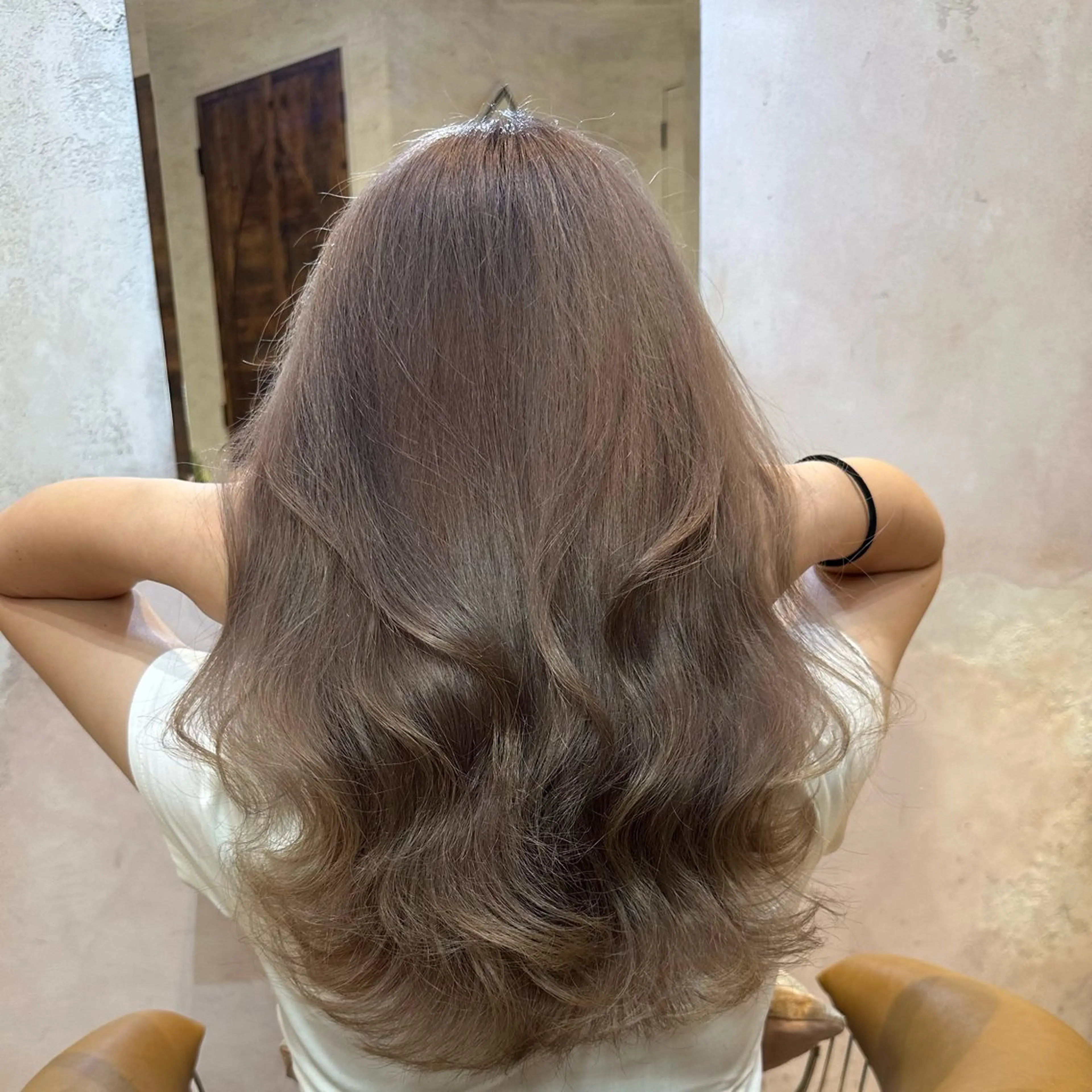 セミロング ヘアカラー もえな 💋👼🏻のヘアスタイル