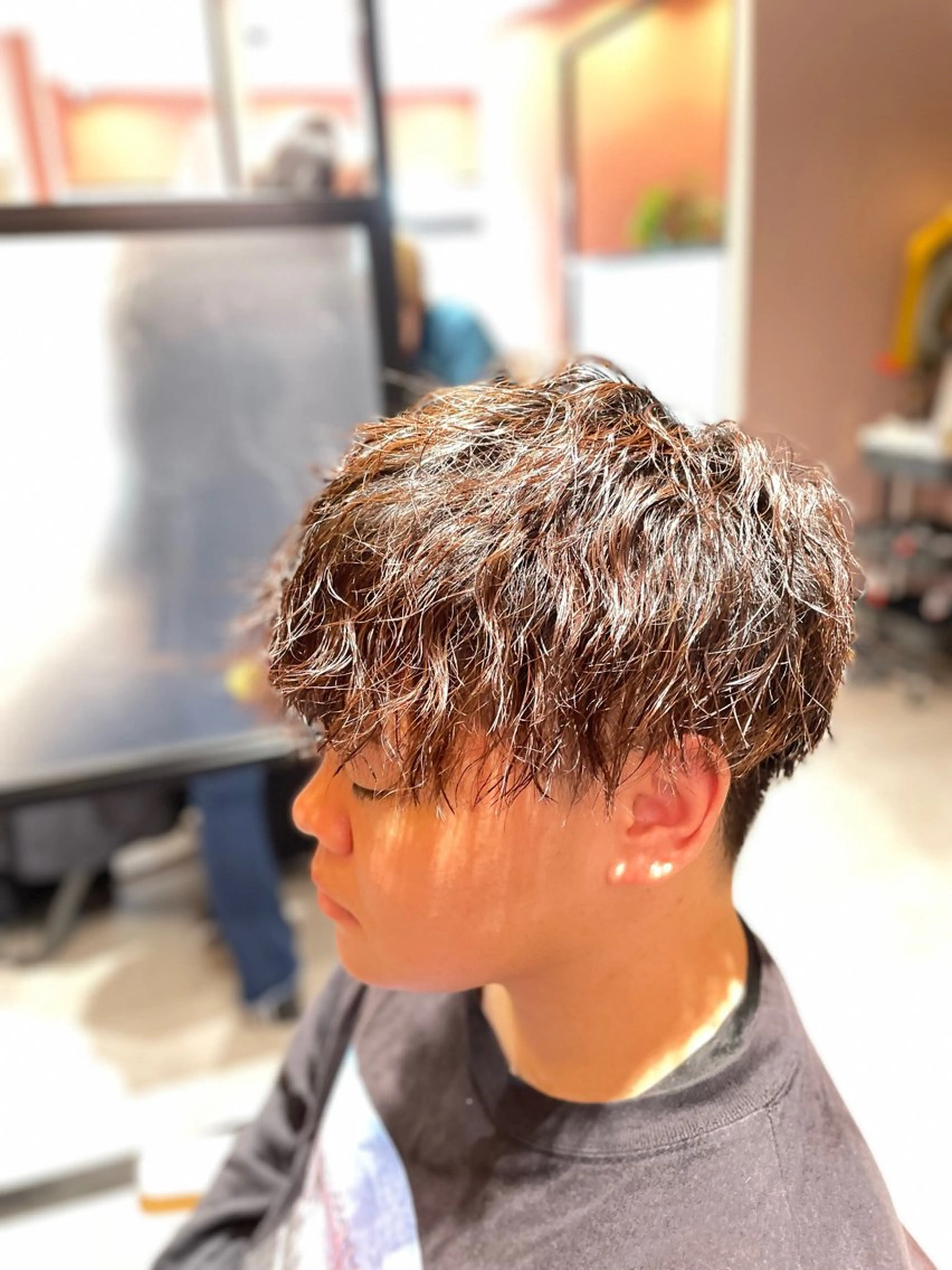 パーマ メンズ カット パーマ 山本 純平のヘアスタイル