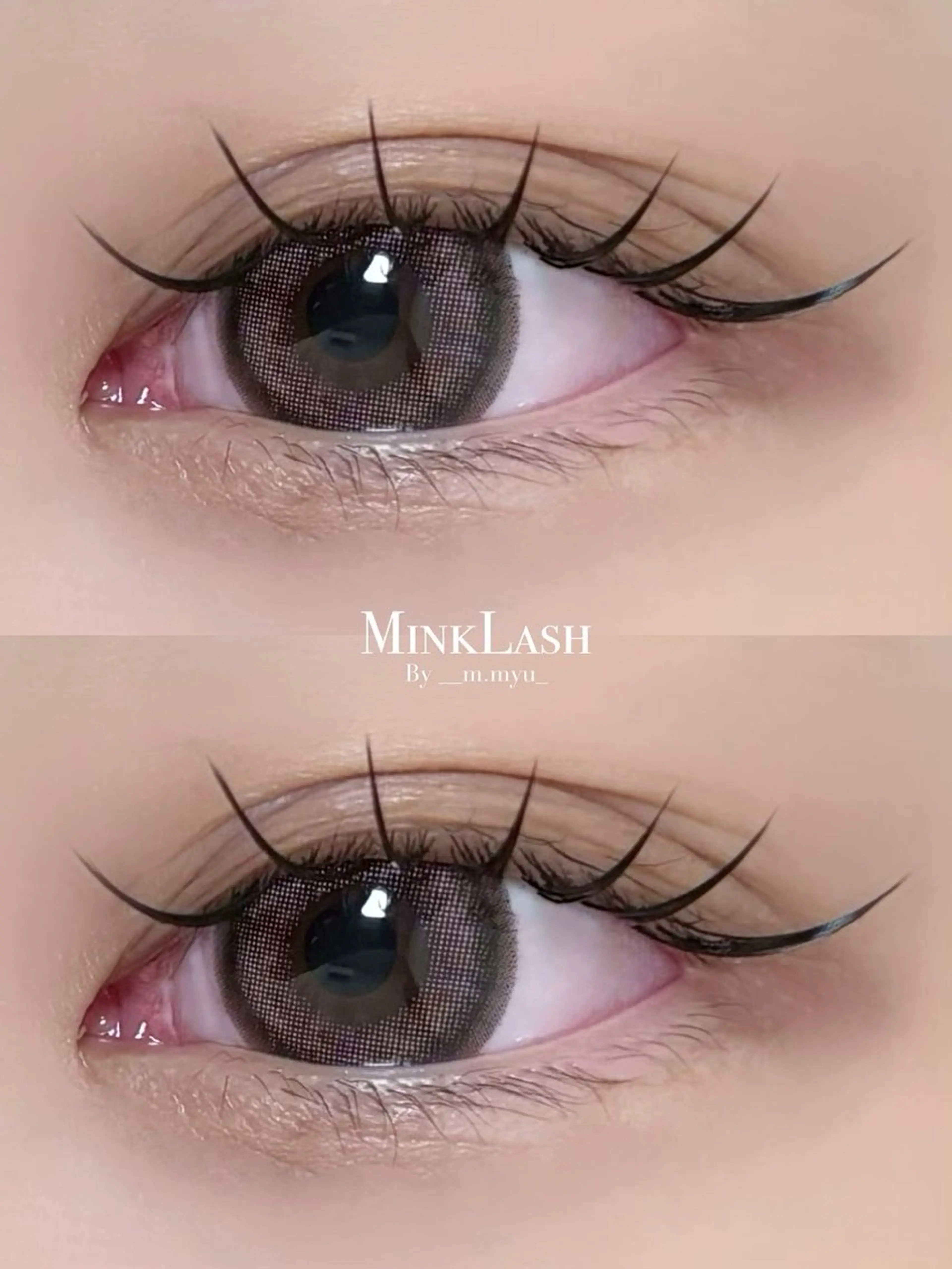 マツエク・マツパ Bカール ミンク ナチュラル 束感まつ毛/ MYU (みゅう)のマツエク・マツパデザイン