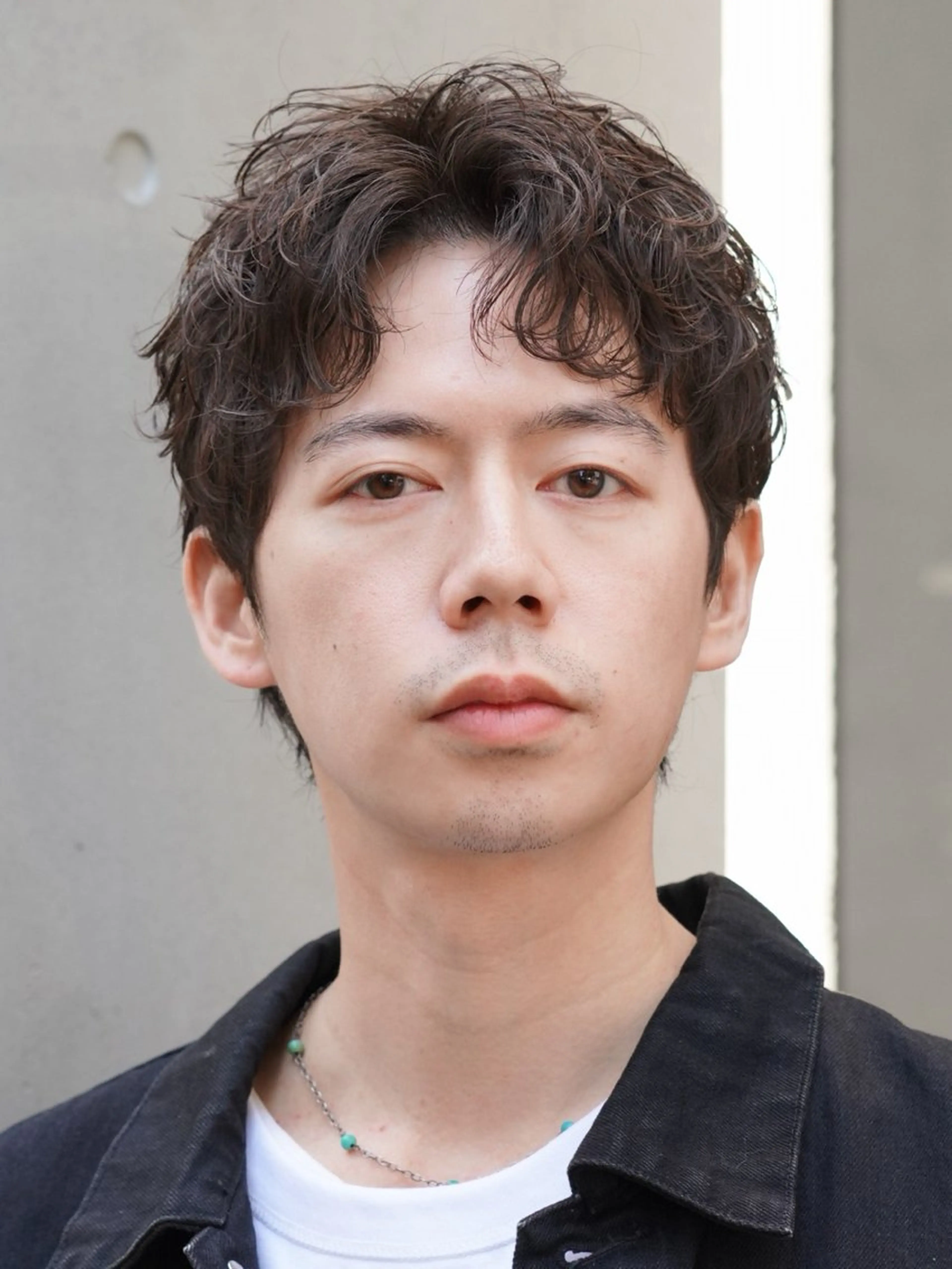 パーマ メンズ 原宿波巻きスパイラル パーマTOSHIのヘアスタイル