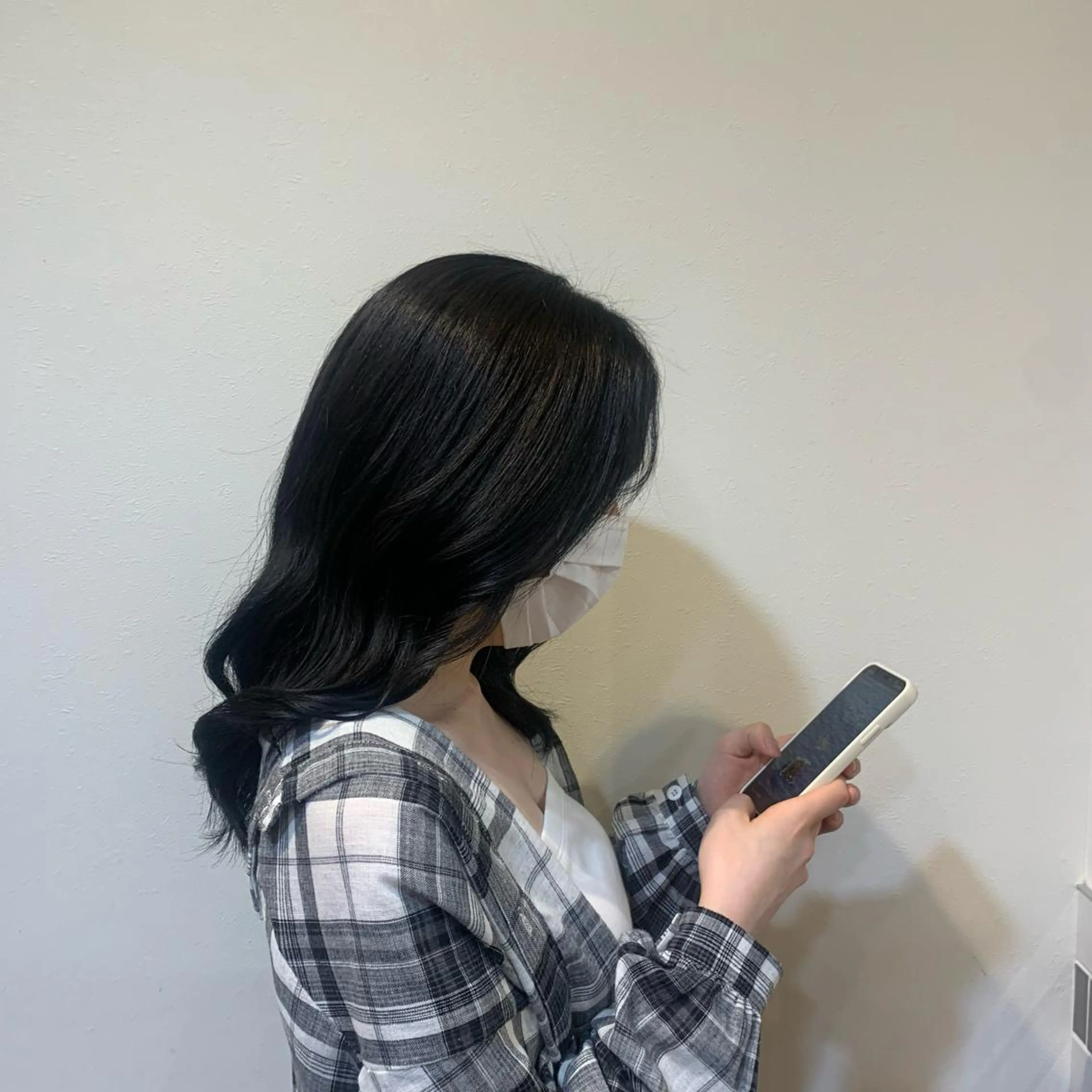 セミロング カラー 永田 幸花のヘアスタイル