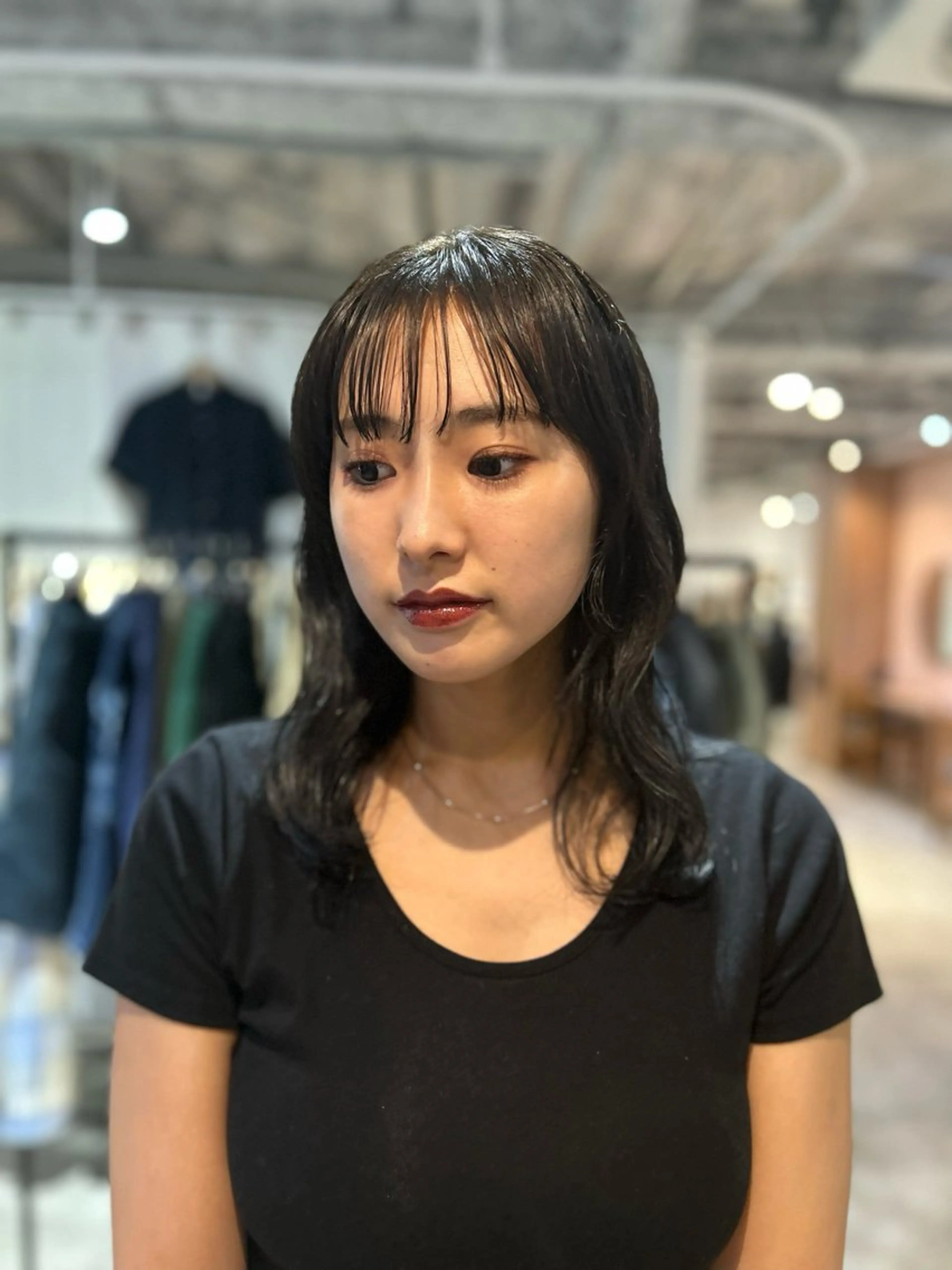 セミロング カラー ヘアアレンジ 🎀suzuna 透明感colorのヘアスタイル