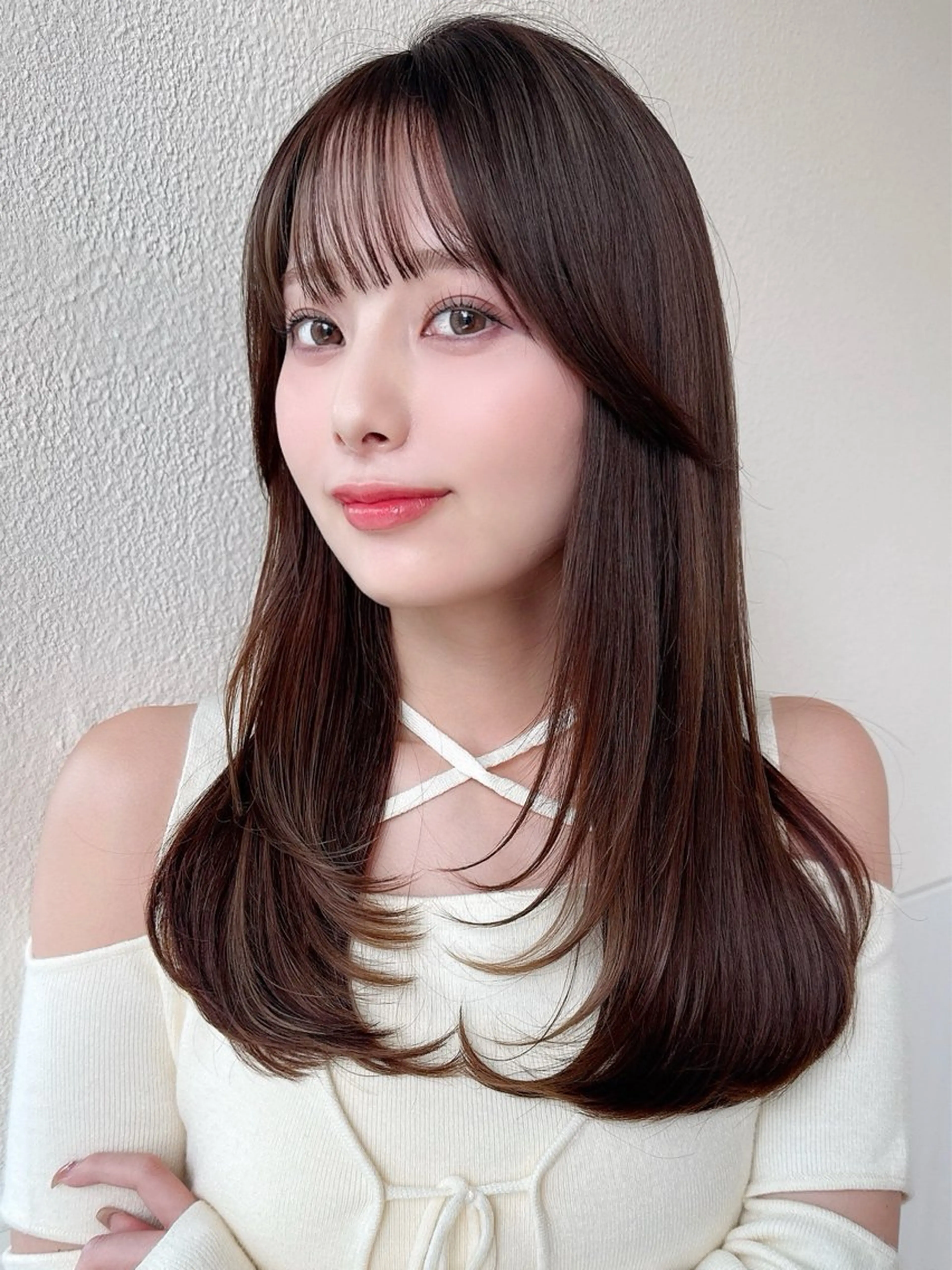 セミロング レイヤーカット 似合わせヘア/ボブ/ ミディアム/Takaのヘアスタイル