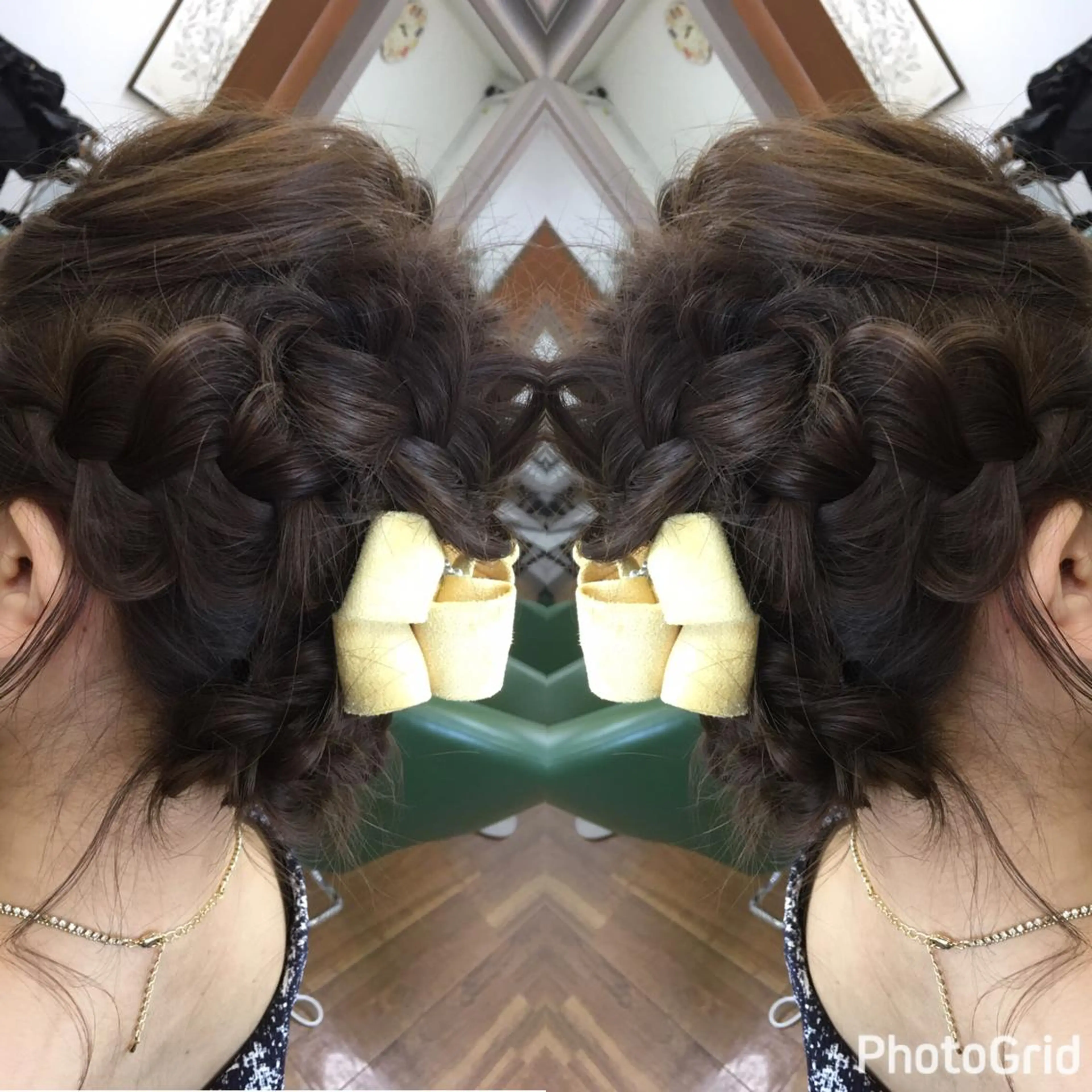 セミロング ヘアアレンジ SHIORI💜口コ ミNo.1艶カラーのヘアスタイル