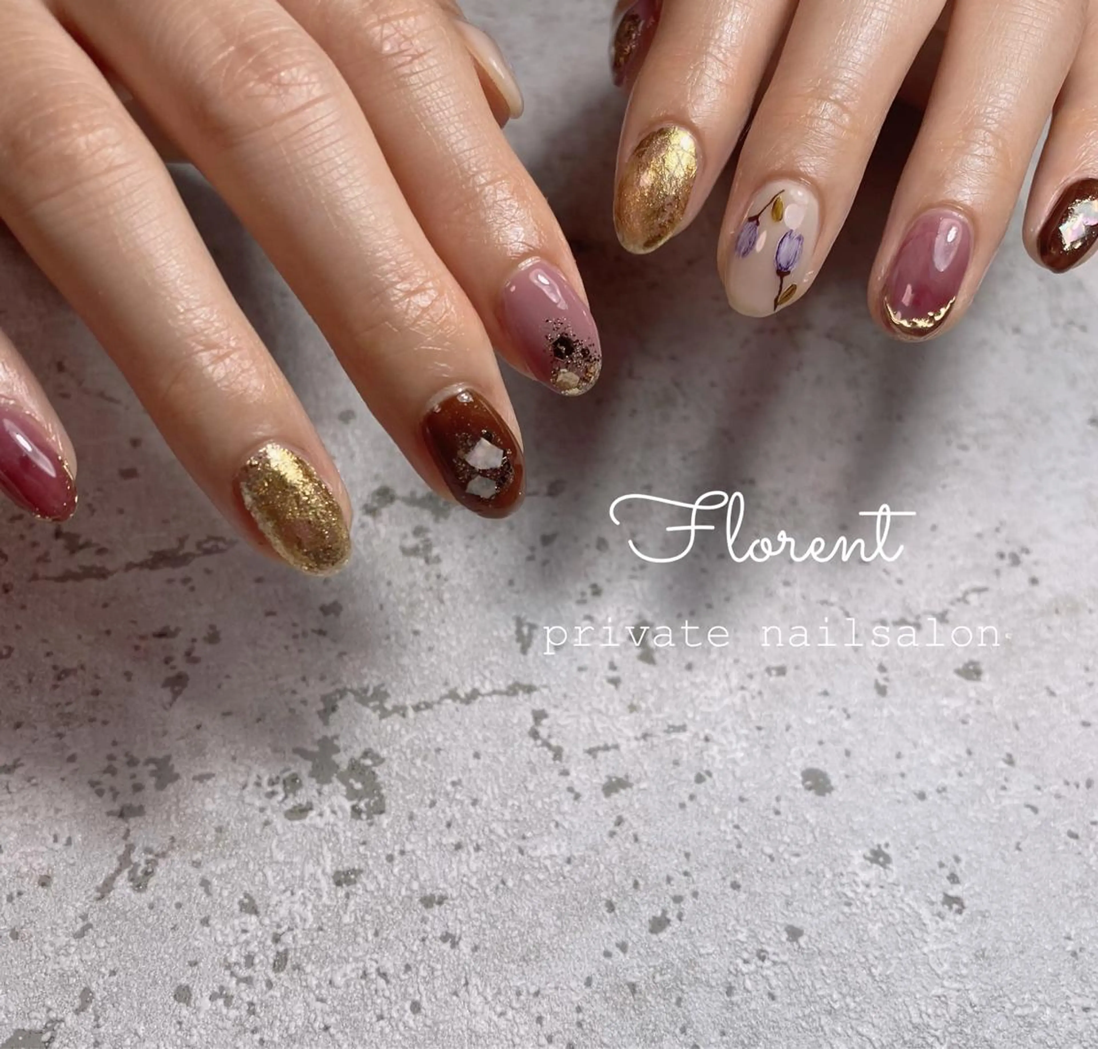 ネイル ハンドネイル florent nailのネイルデザイン