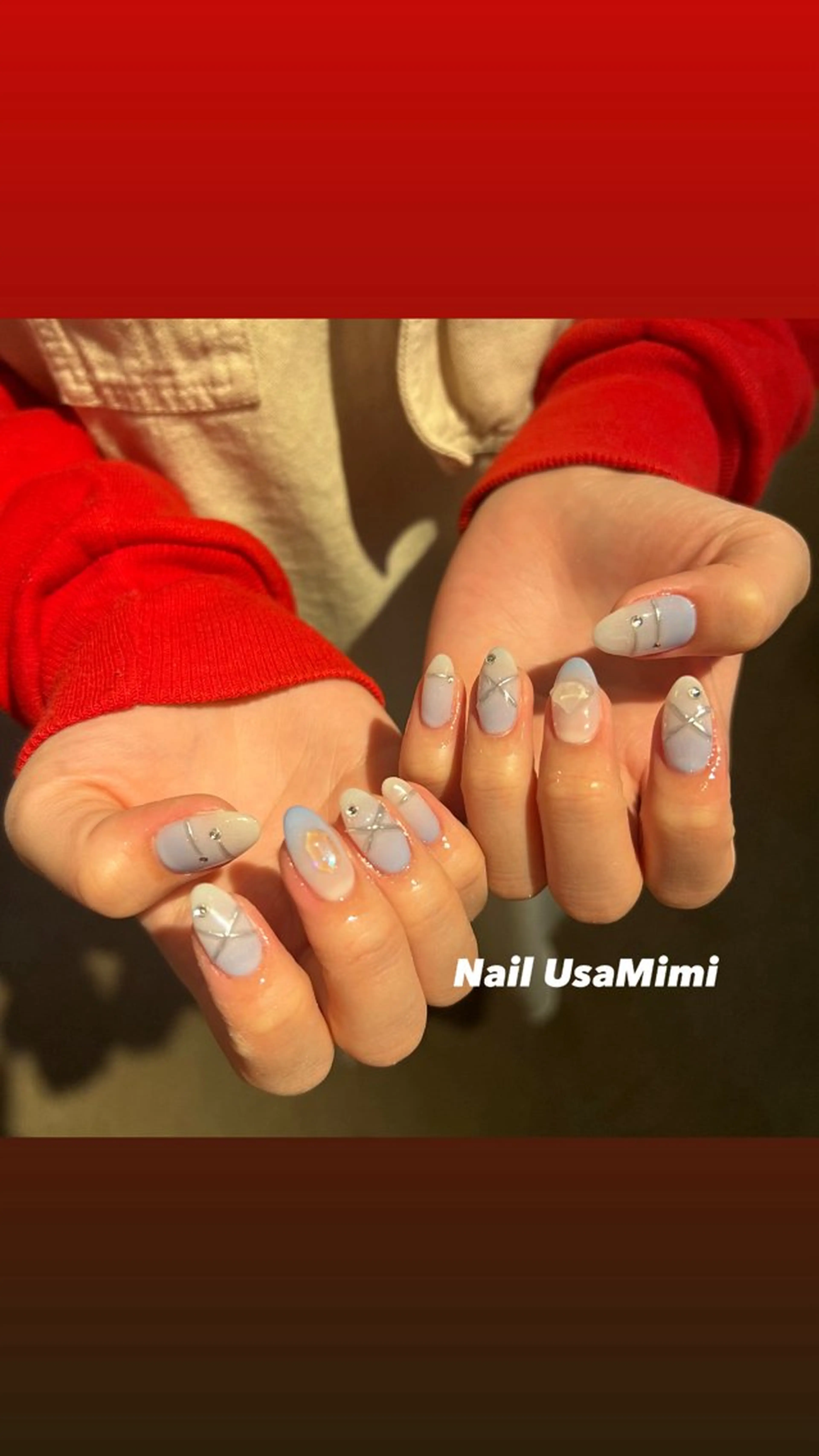 ネイル ジェルネイル 韓国ネイル マグネットネイル 持ち込み ワンカラーネイル 本町NailUsa Mimi RIKOのネイルデザイン