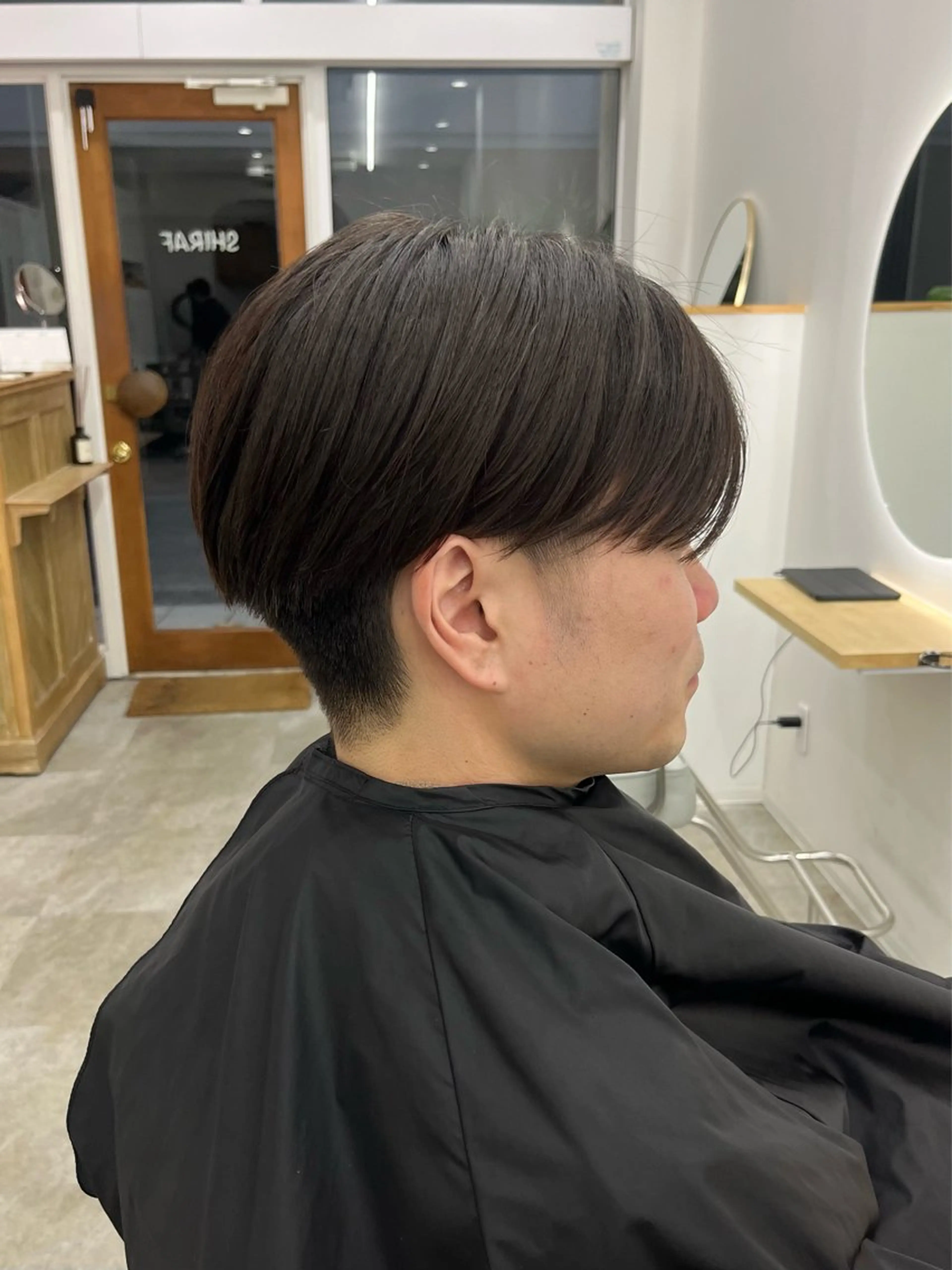 ショート メンズ ベージュ⟡˖レイヤー ˖ ࣪⊹あずきのヘアスタイル