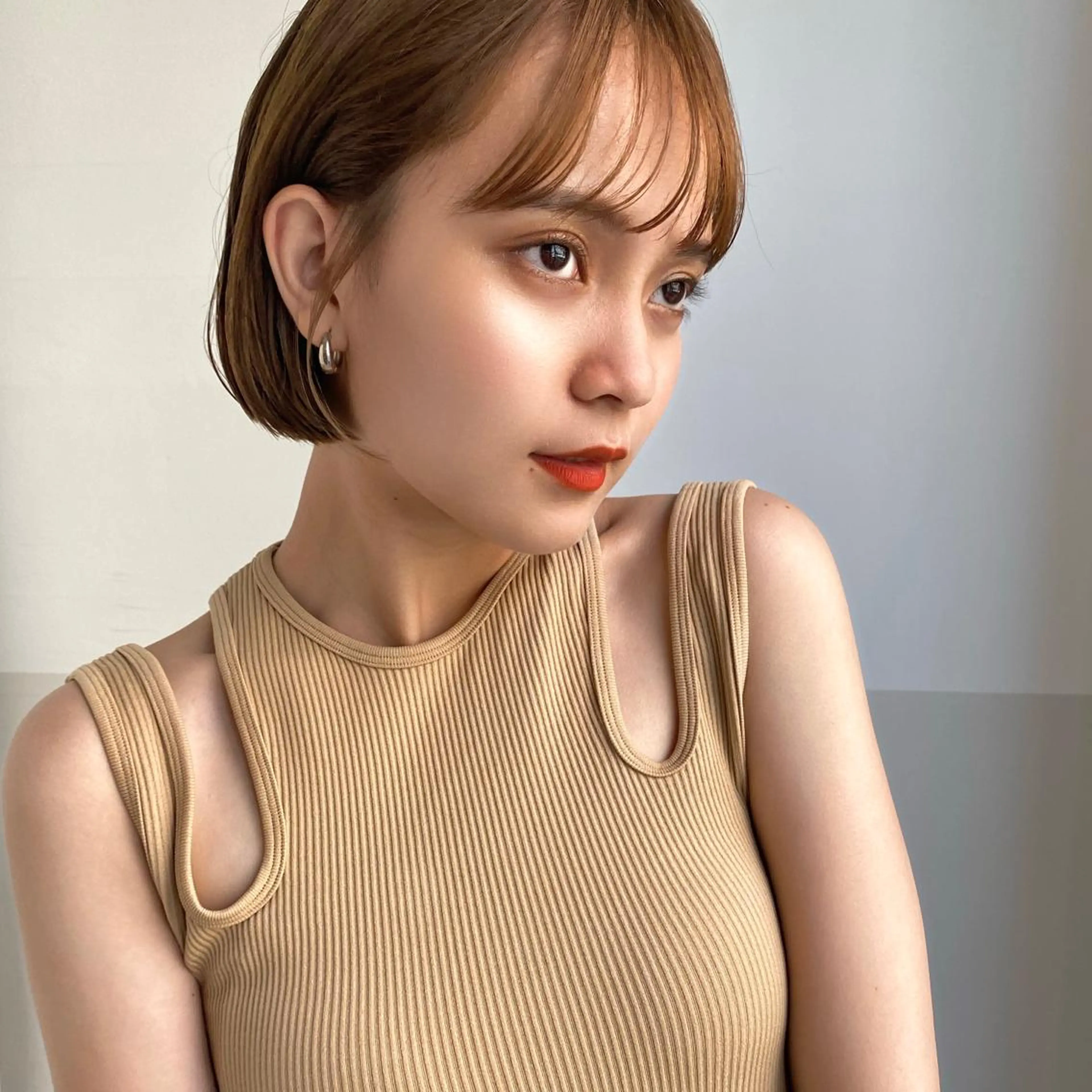 ショート カラー 🪭risa 暖色/レイヤー🪭のヘアスタイル