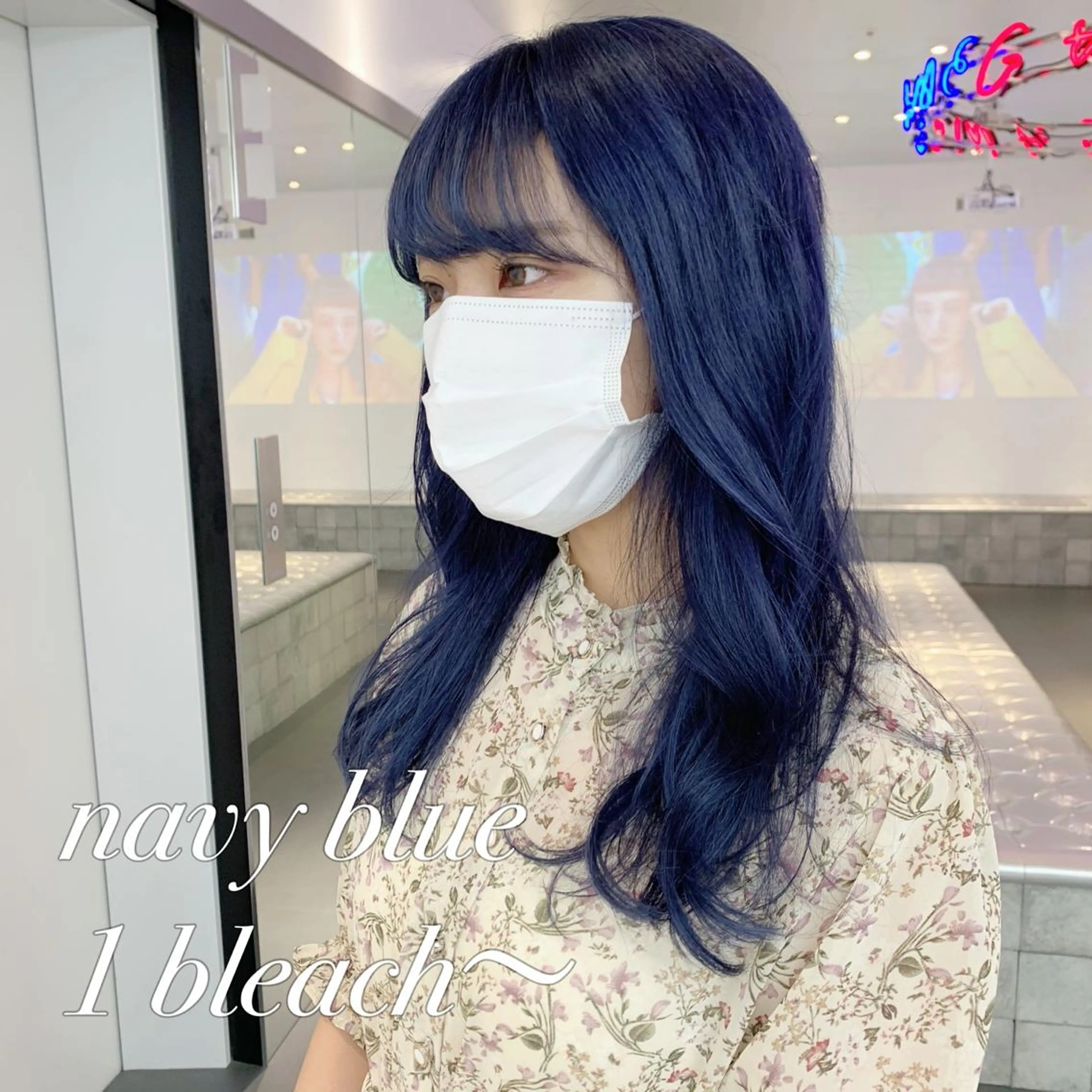 ロング カラー ブルーカラー ネイビーカラー 🍒暖色✖️レイヤー ／Haruna🍒のヘアスタイル