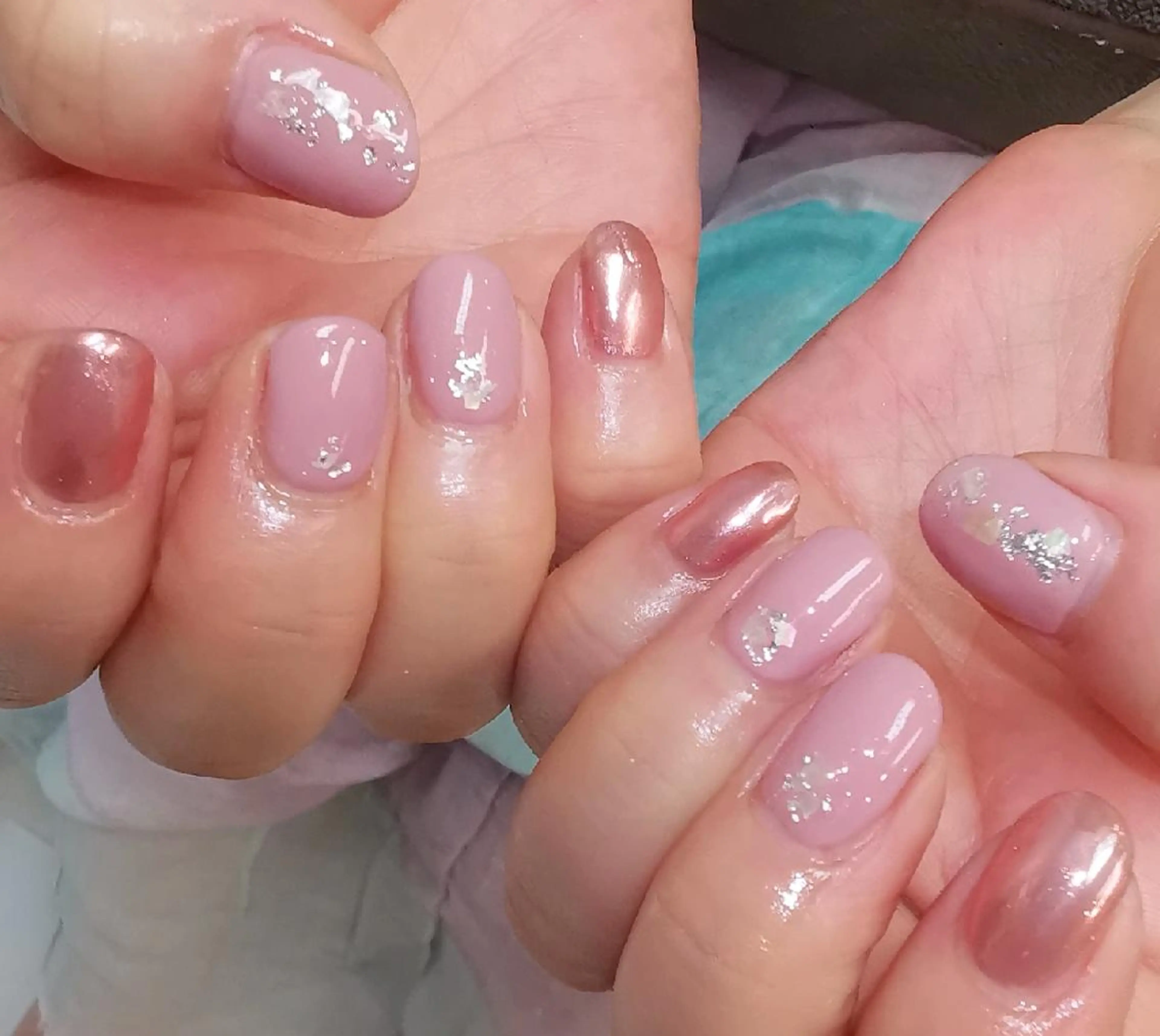 ネイル ミラーネイル ハンドネイル reve あやののネイルデザイン