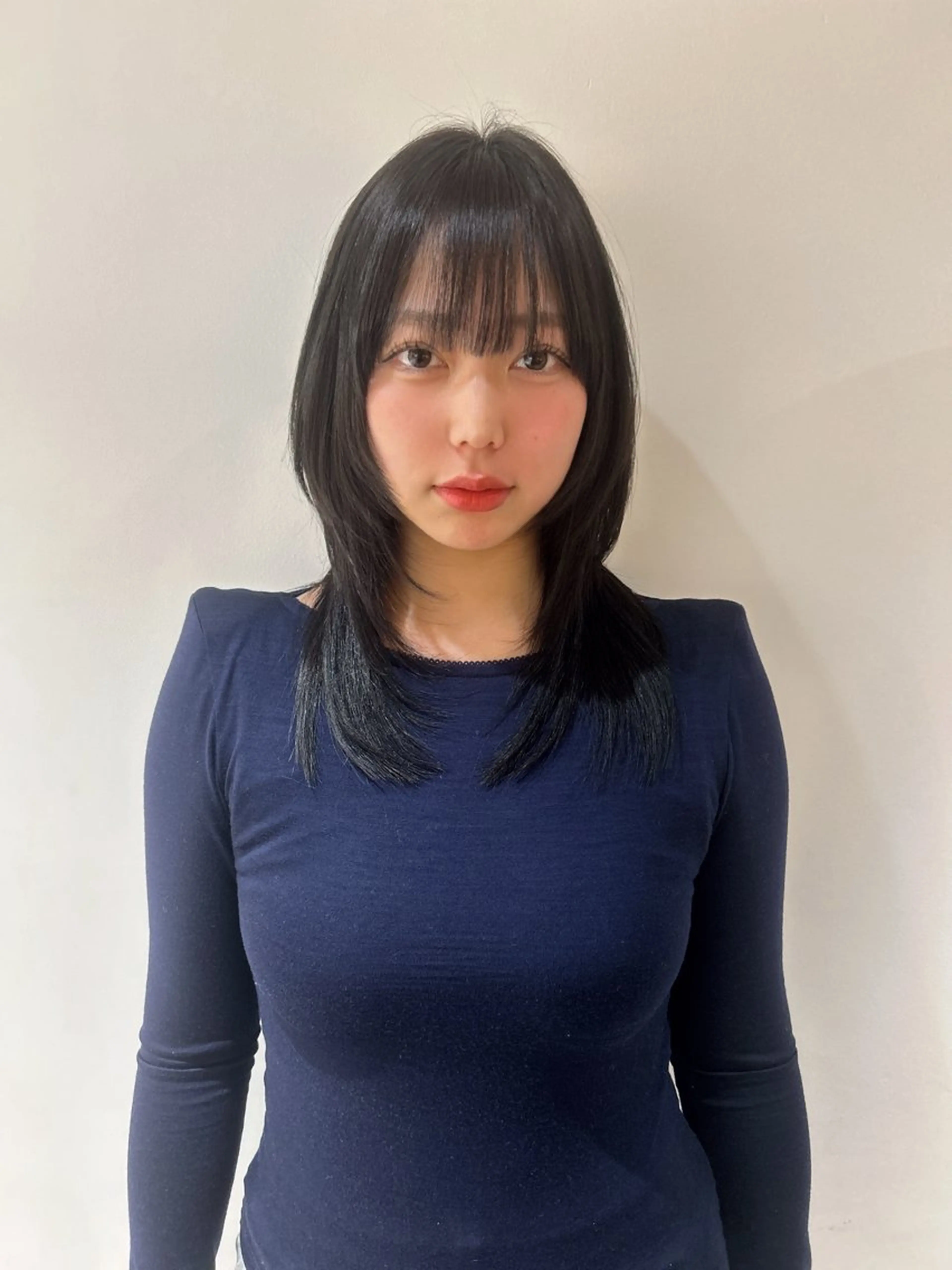 セミロング カラー ウルフカット レイヤーカット/矢野 貴規のヘアスタイル