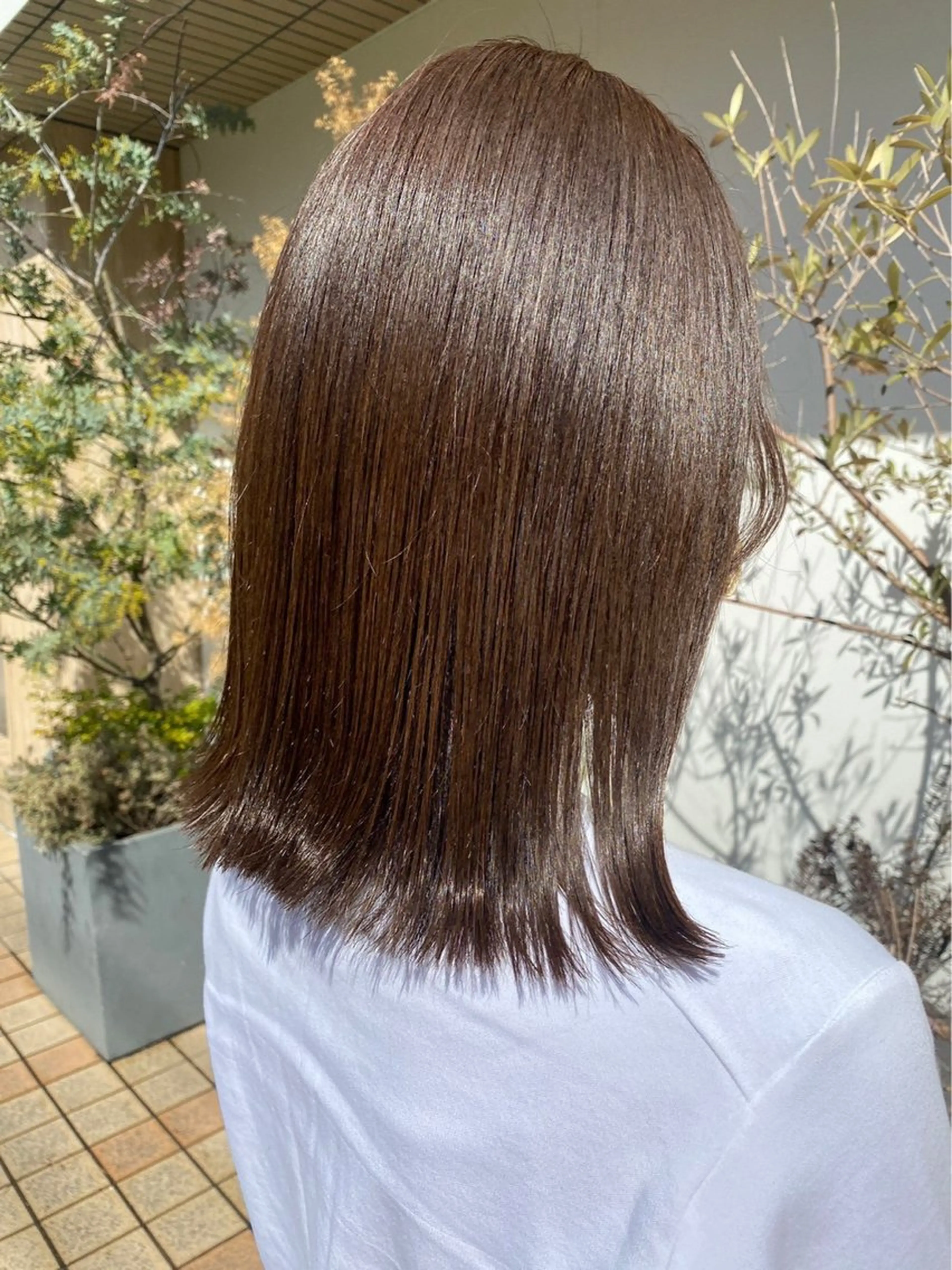 ミディアム カラー 俵 菜月のヘアスタイル