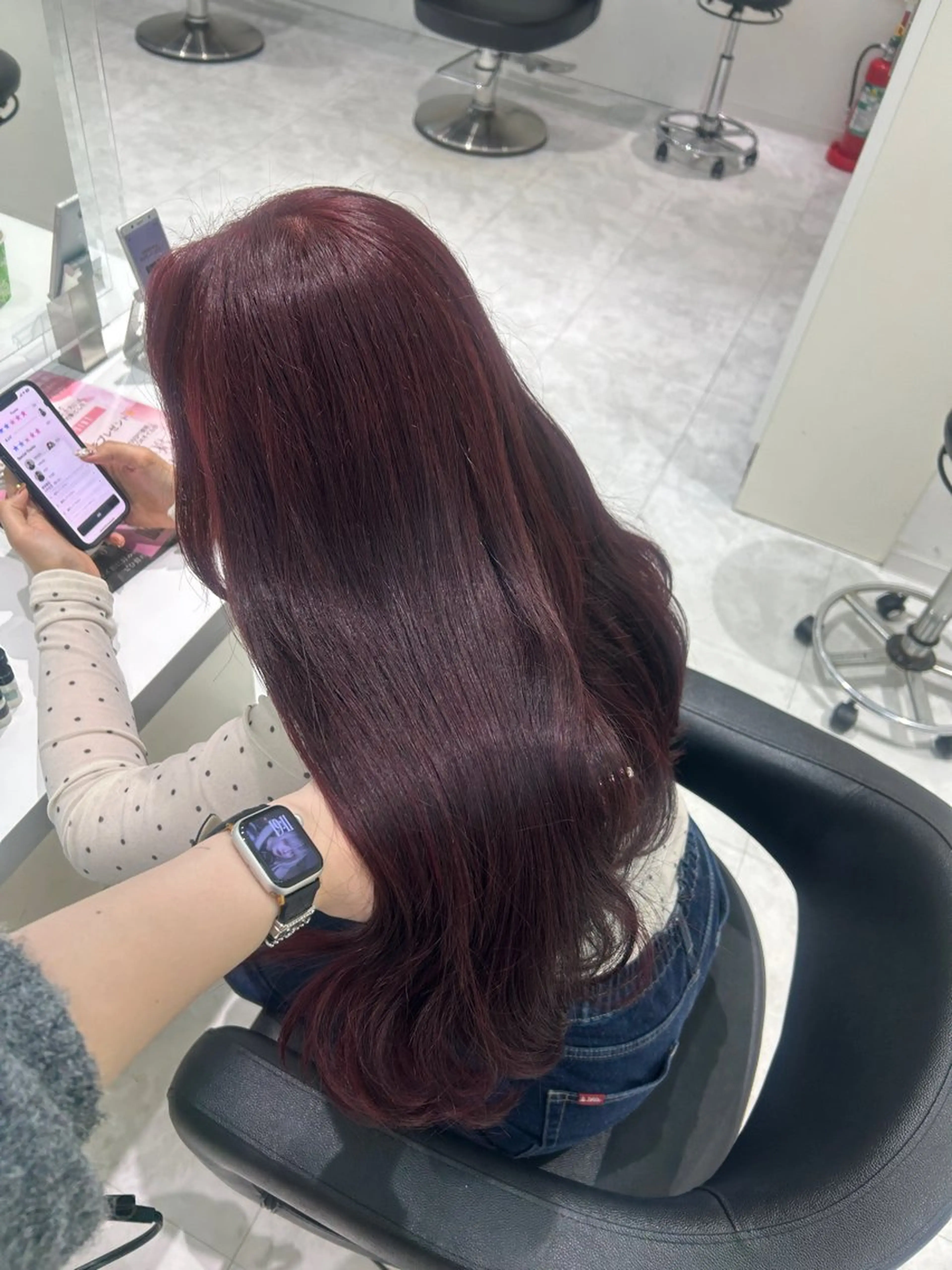 ロング カラー ヘアカラー 💗ブリーチなし暖色 kotono💗のヘアスタイル