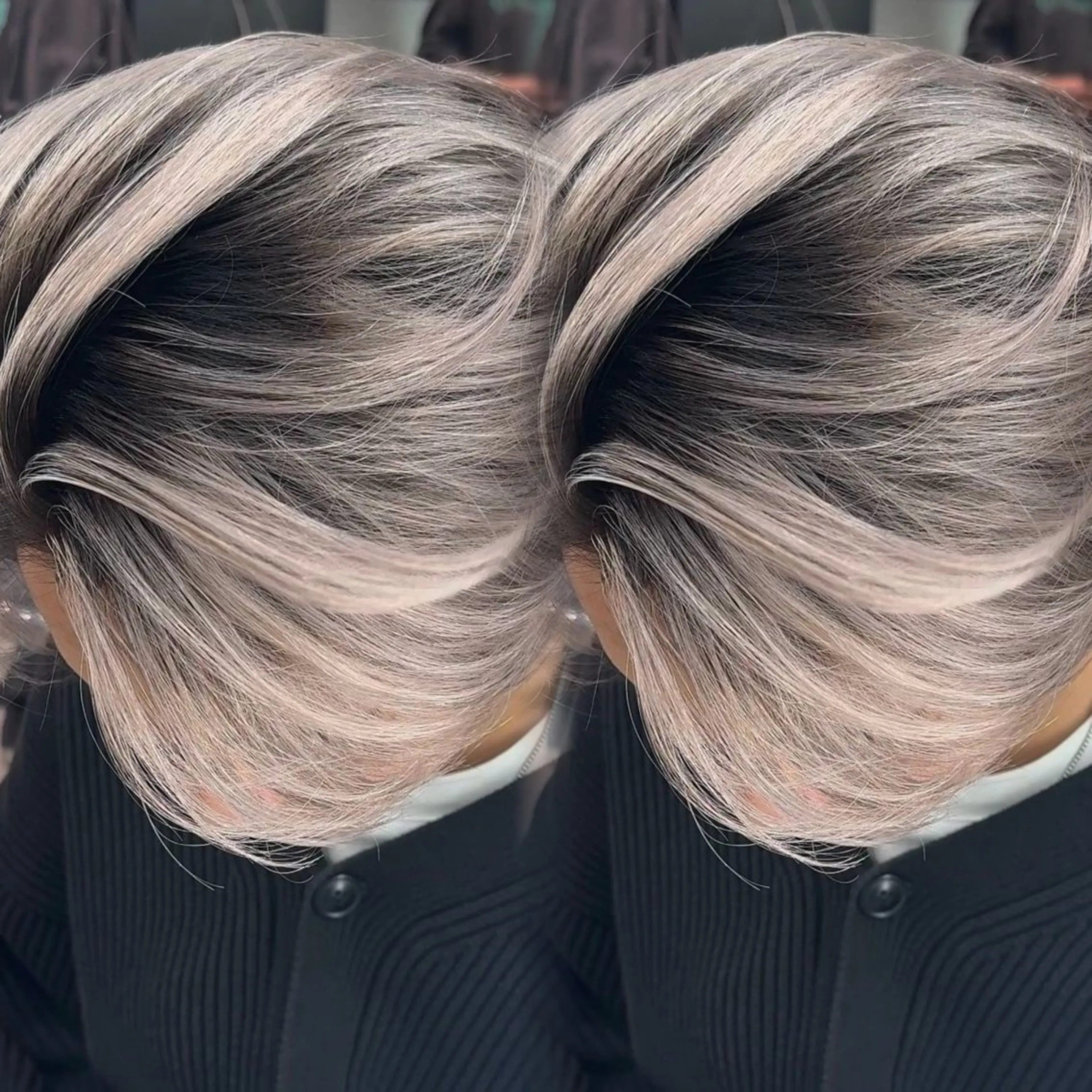 ショート カラー メンズ メンズバレイヤージュ バレイヤージュ レイヤーカット ヘアカラー 表参道/ハイライト バレイヤージュのヘアスタイル