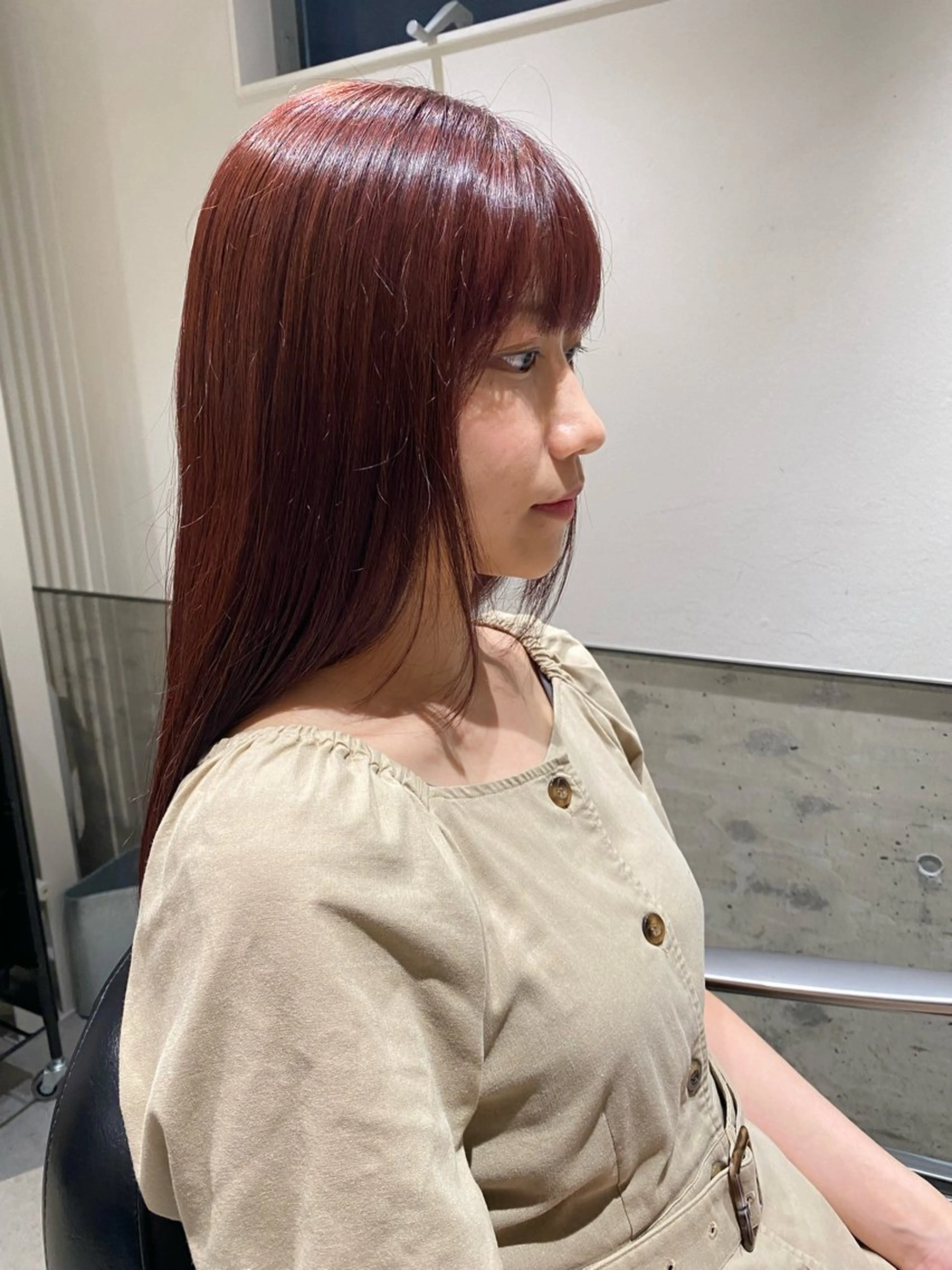 セミロング カット🩵 りこのヘアスタイル