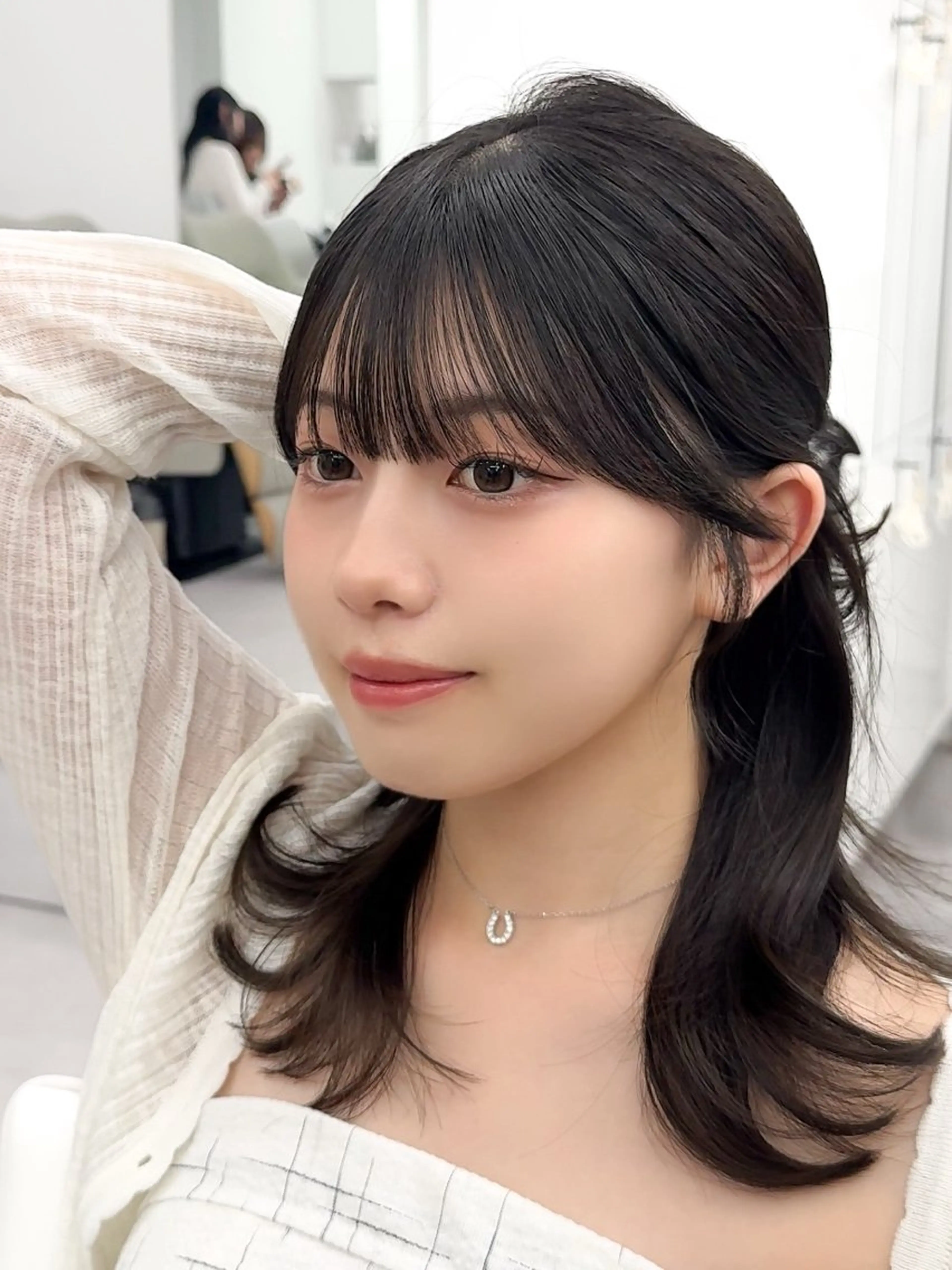 ミディアム カラー ヘアアレンジ 顔周り&ミディアム 特化/池袋/kokiのヘアスタイル