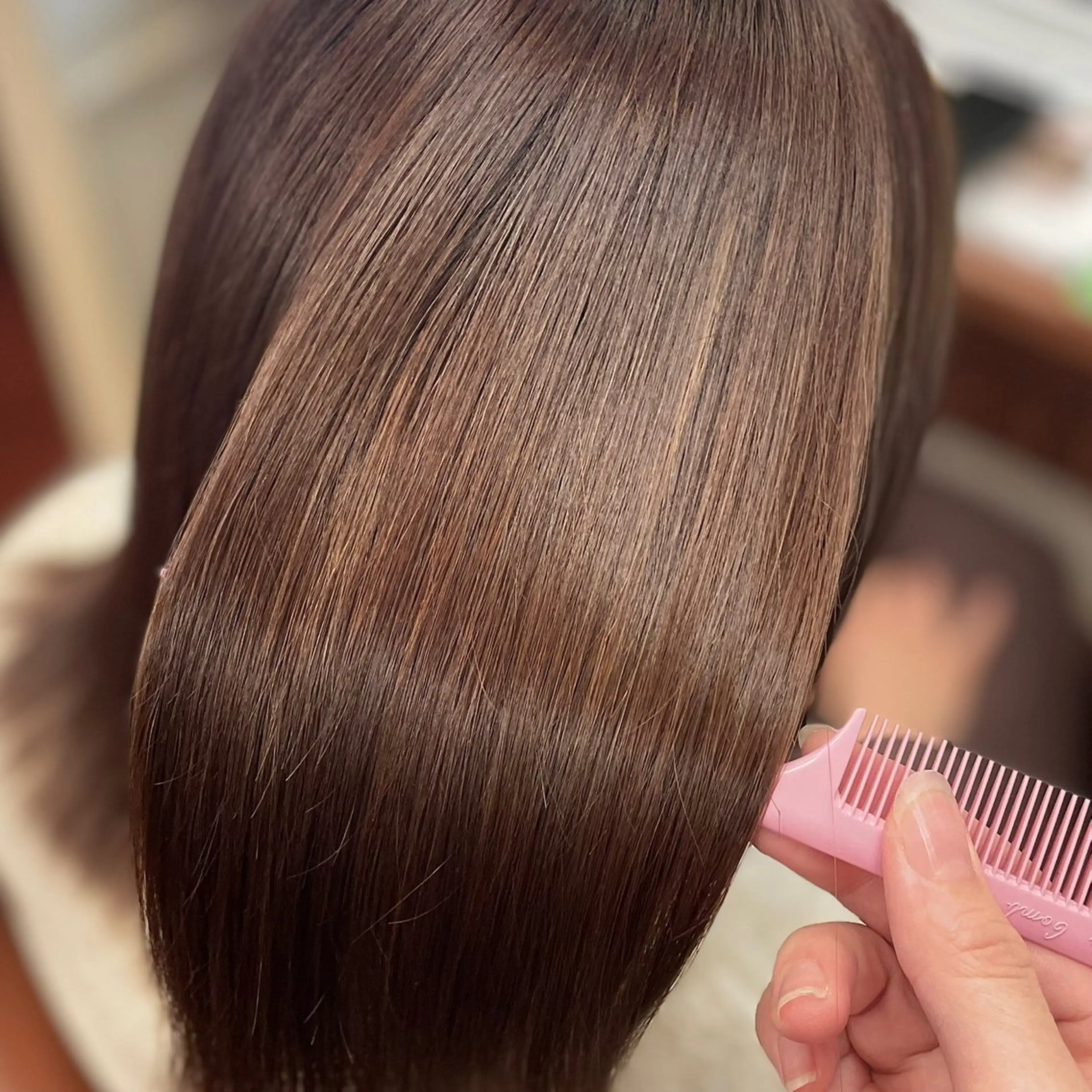 ミディアム スダ ユキナ 髪質改善水素カラーのヘアスタイル