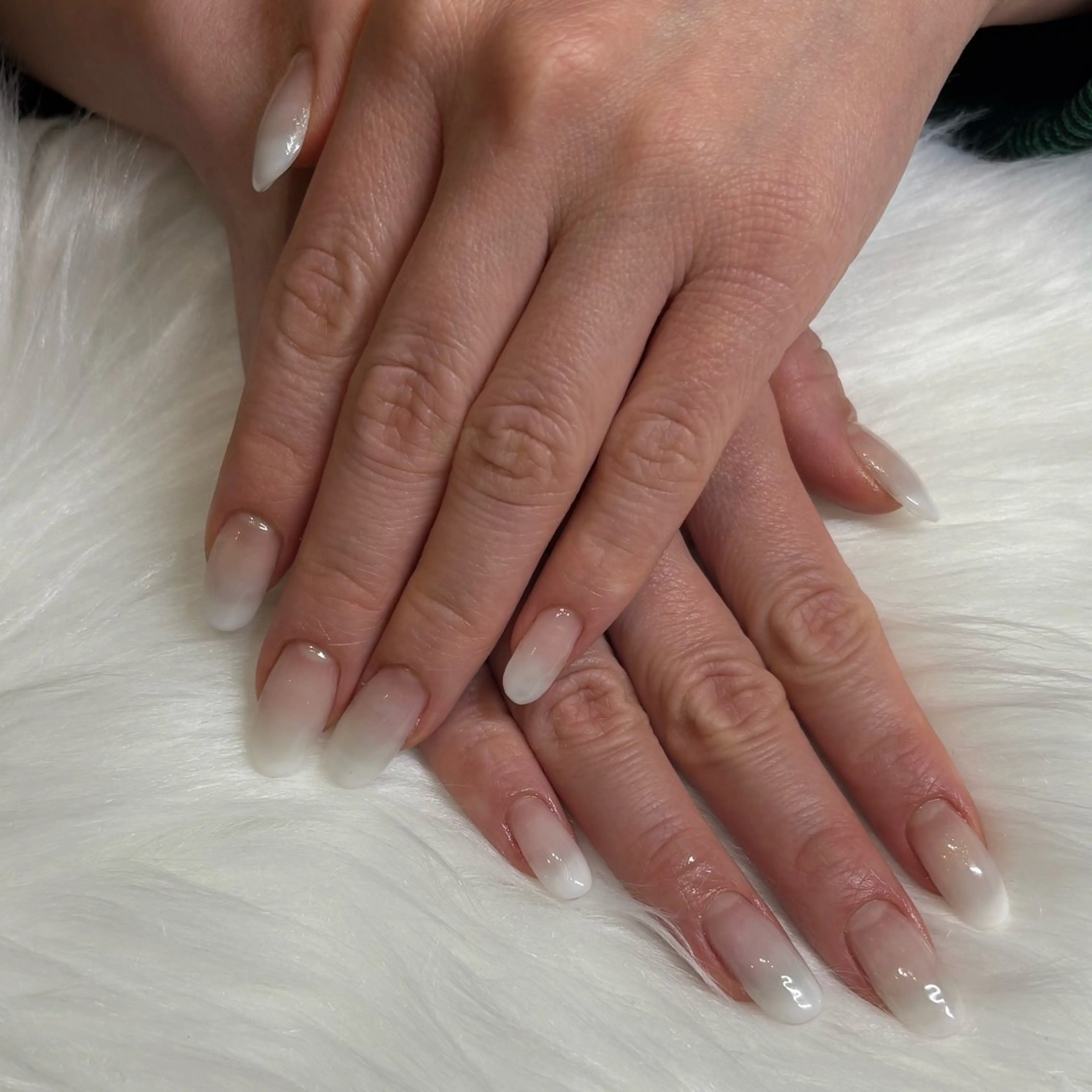 長さ出し☆オフなしグラデーション🐼❄️※クリアベースの写真